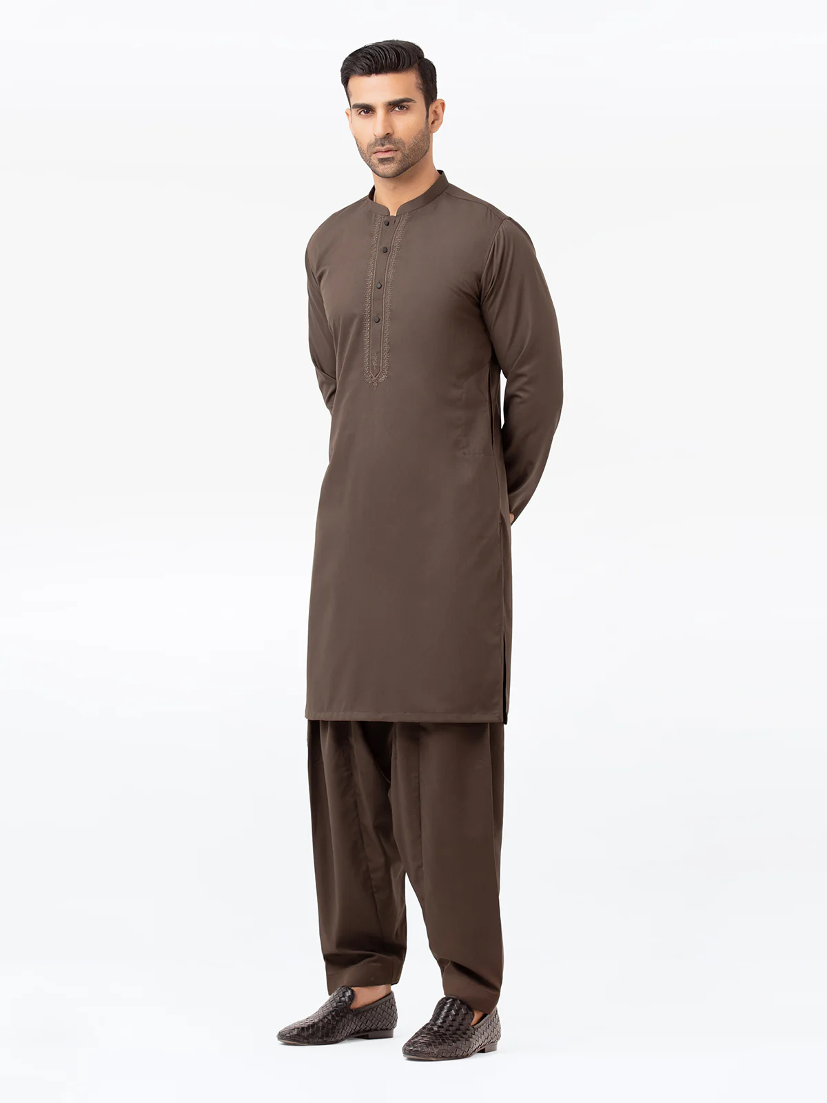 Embroidered Blended Shalwar Kameez - EMTKS23W-41067 - Image 3