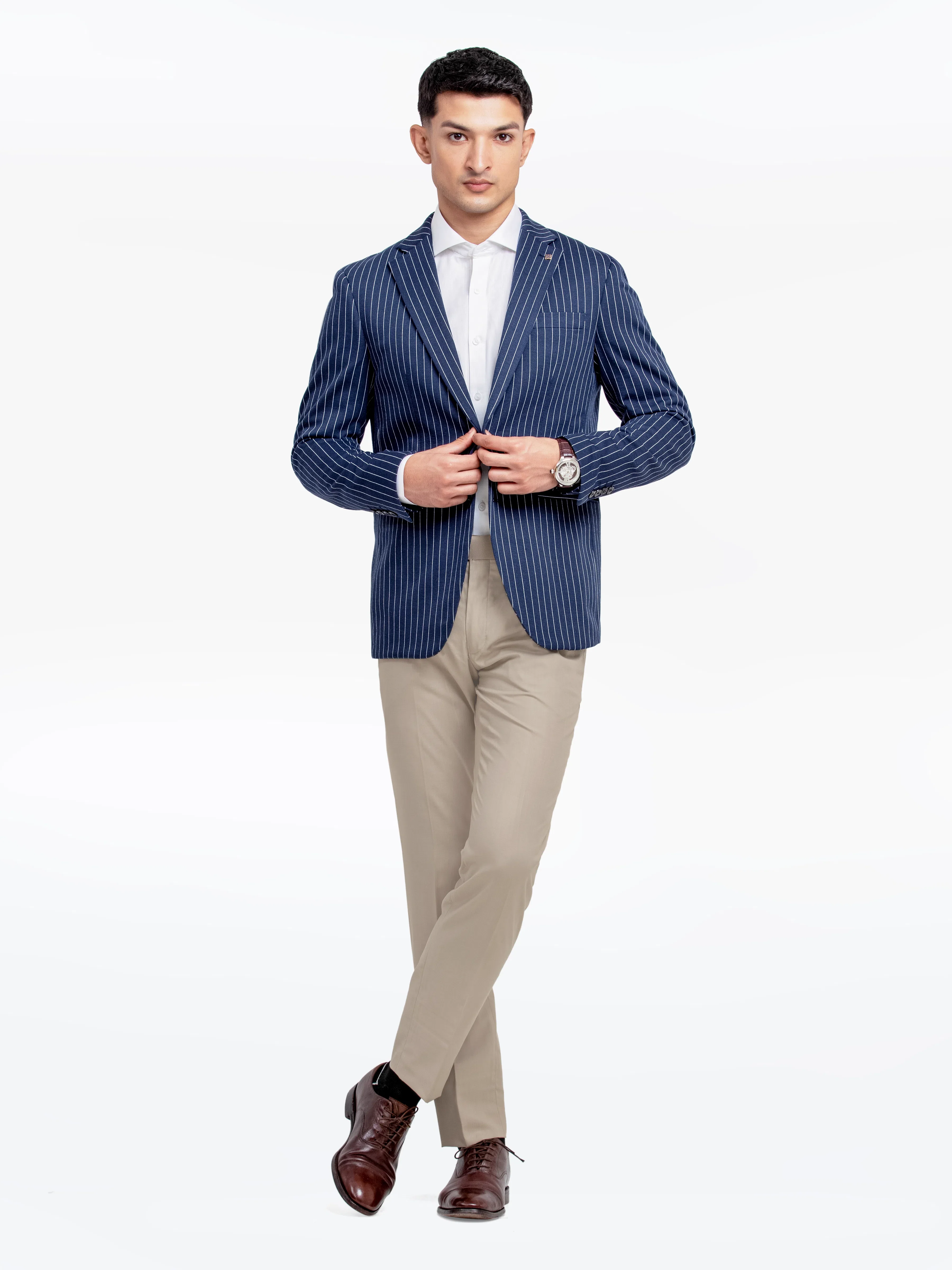 Striped Blazer - EMTB24-6870 - Image 2