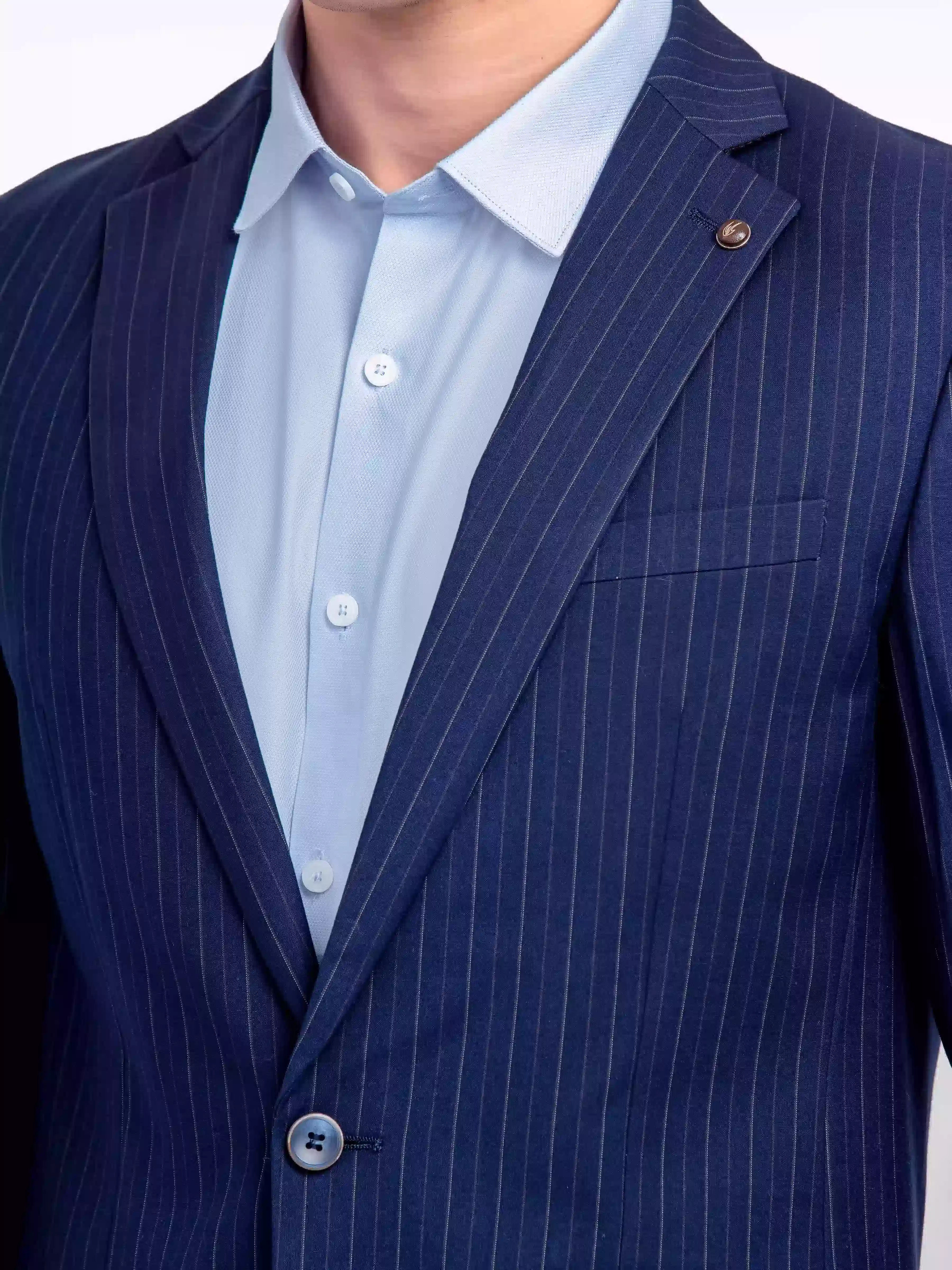 Striped Blazer - EMTB24-6873 - Image 3