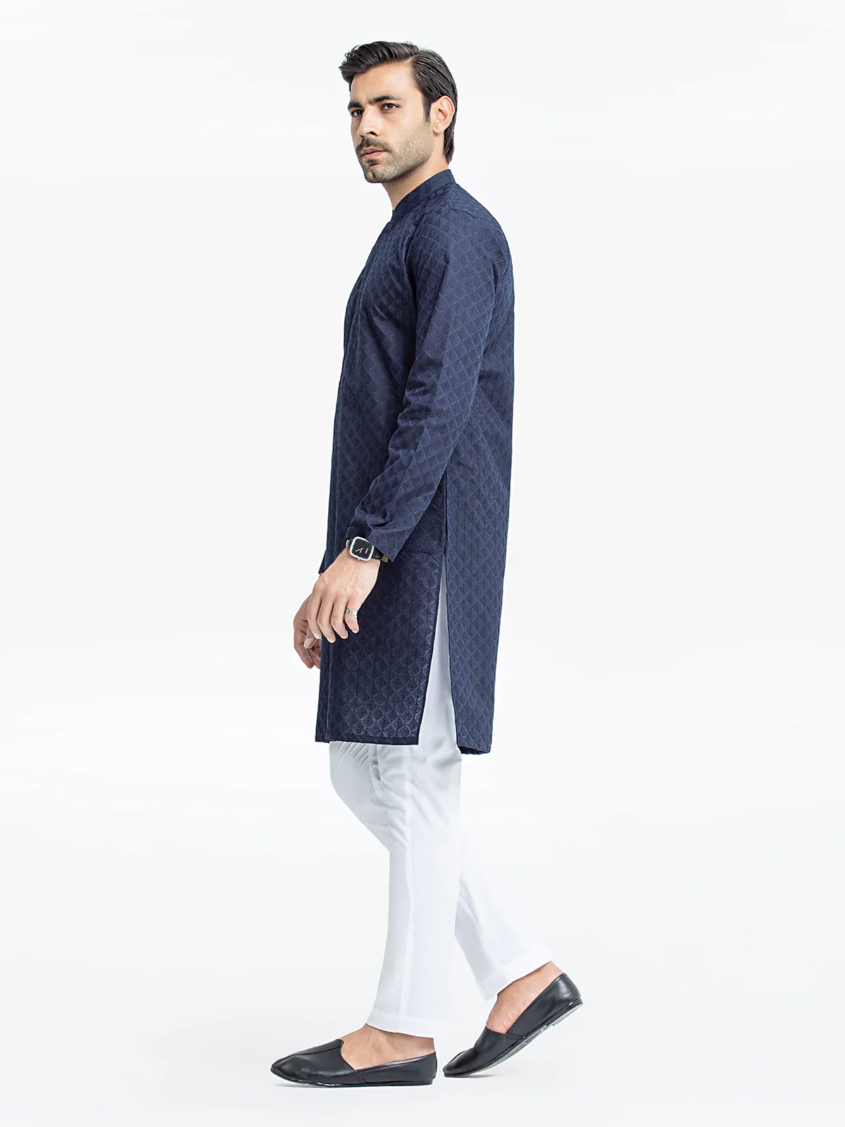 Embroidered Cotton Kurta - EMTK24-99434 - Image 3
