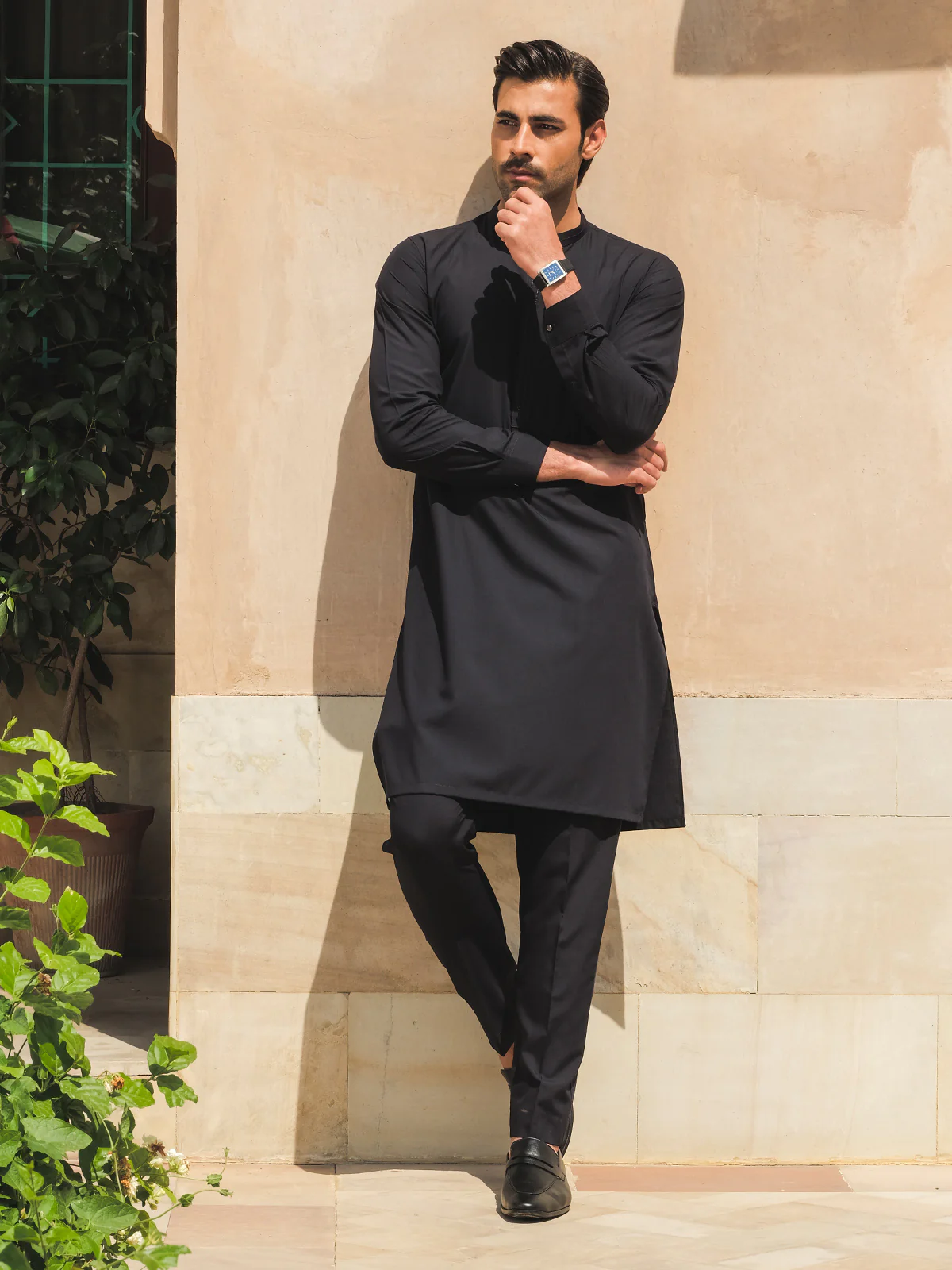 Embroidered Blended Kurta Pajama - EMTKPT24-031