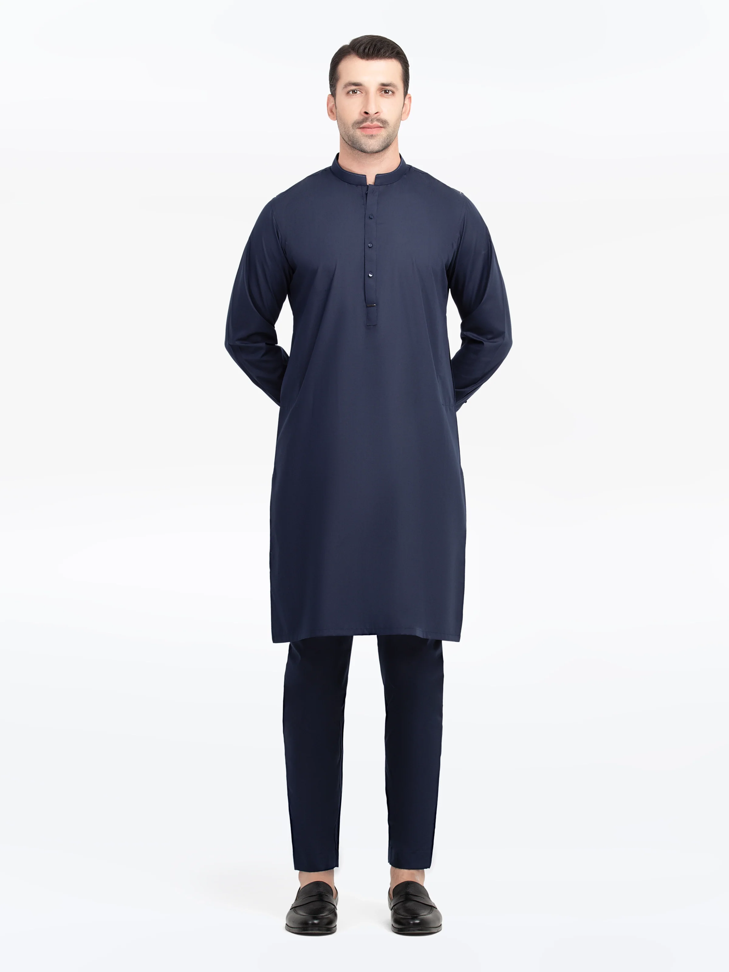 Embroidered Blended Kurta Pajama - EMTKPT5-053