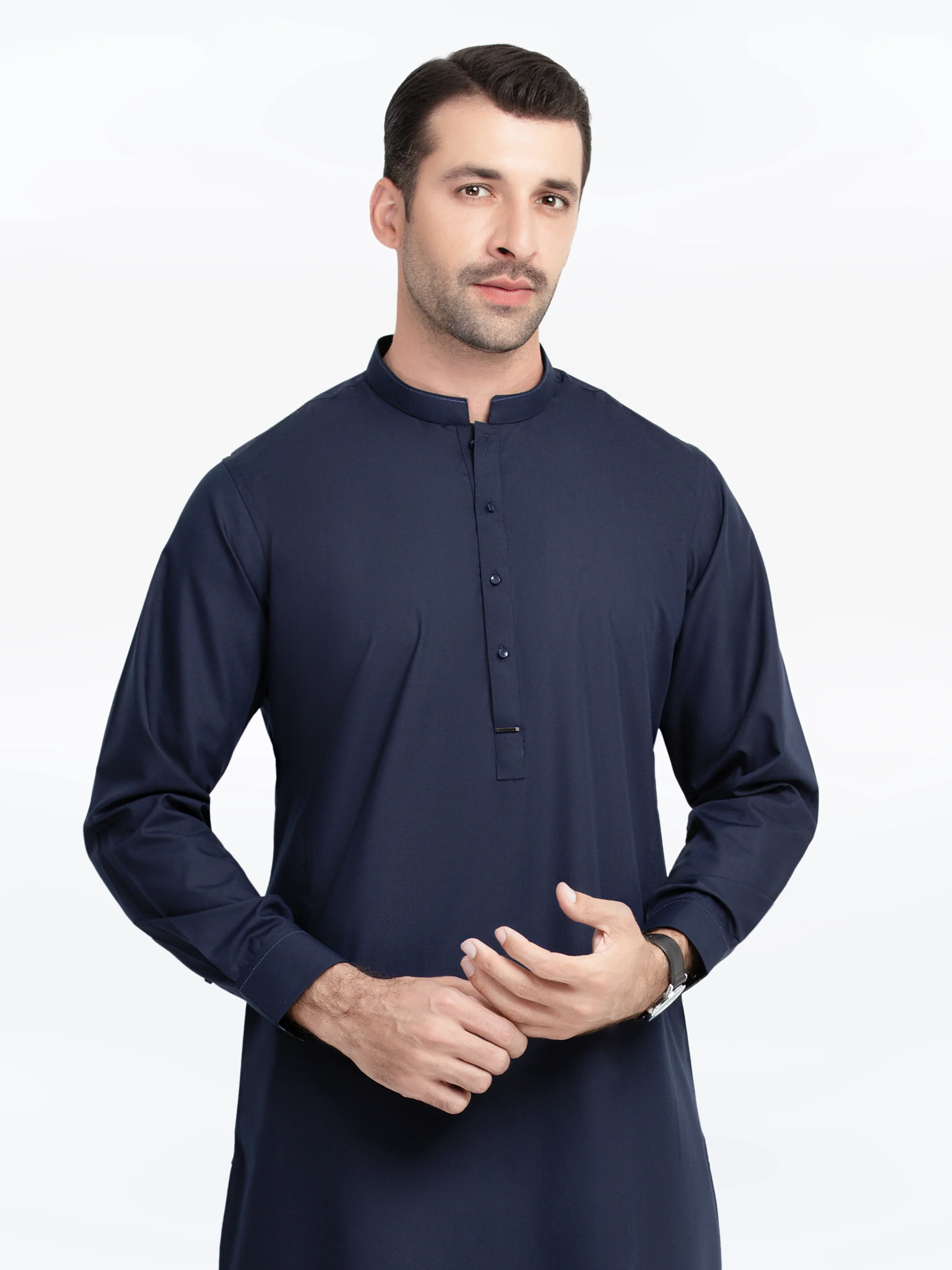 Embroidered Blended Kurta Pajama - EMTKPT5-053 - Image 2