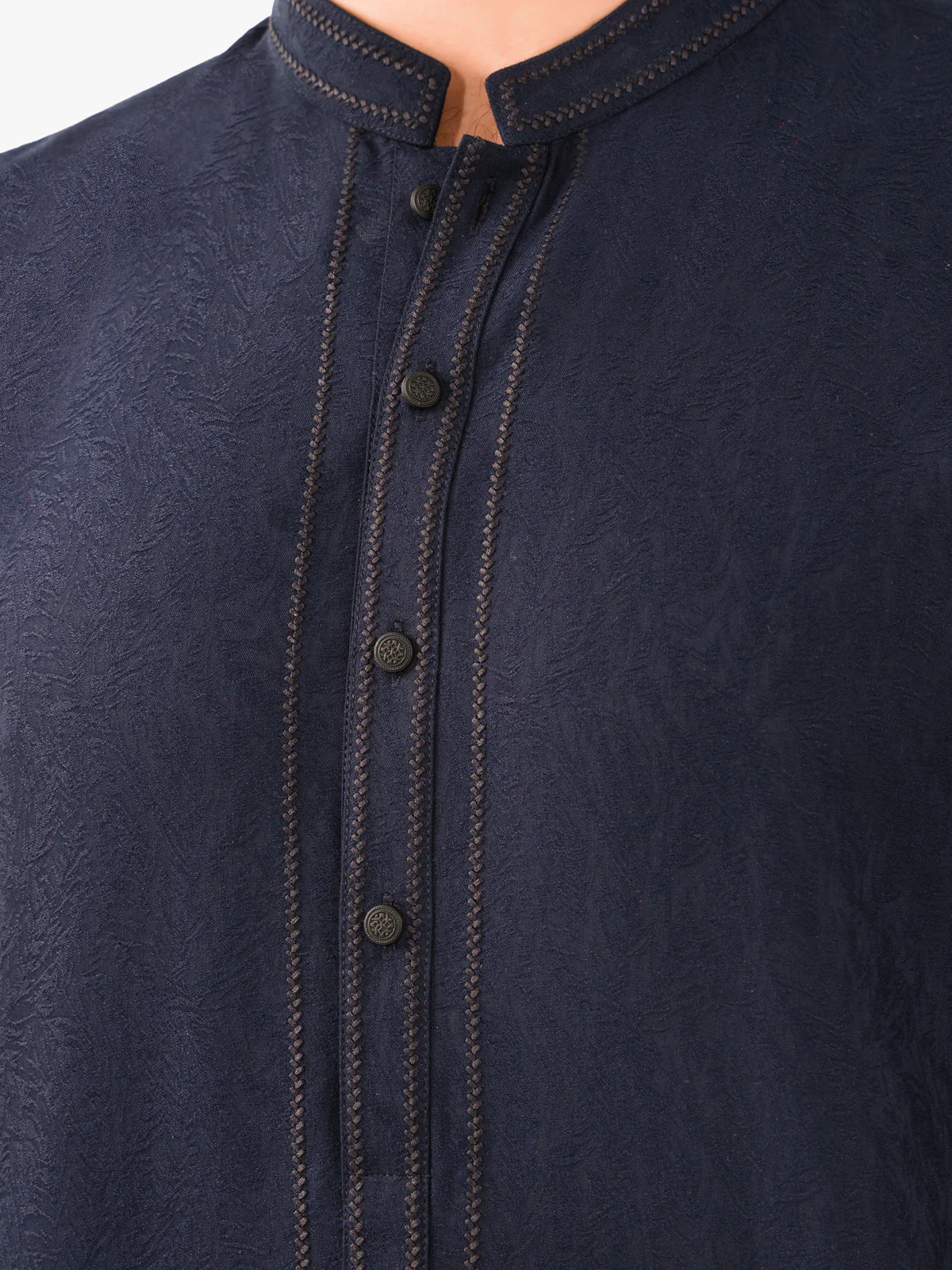 Embroidered Blended Kurta Pajama - EMTSC23-105 - Image 4