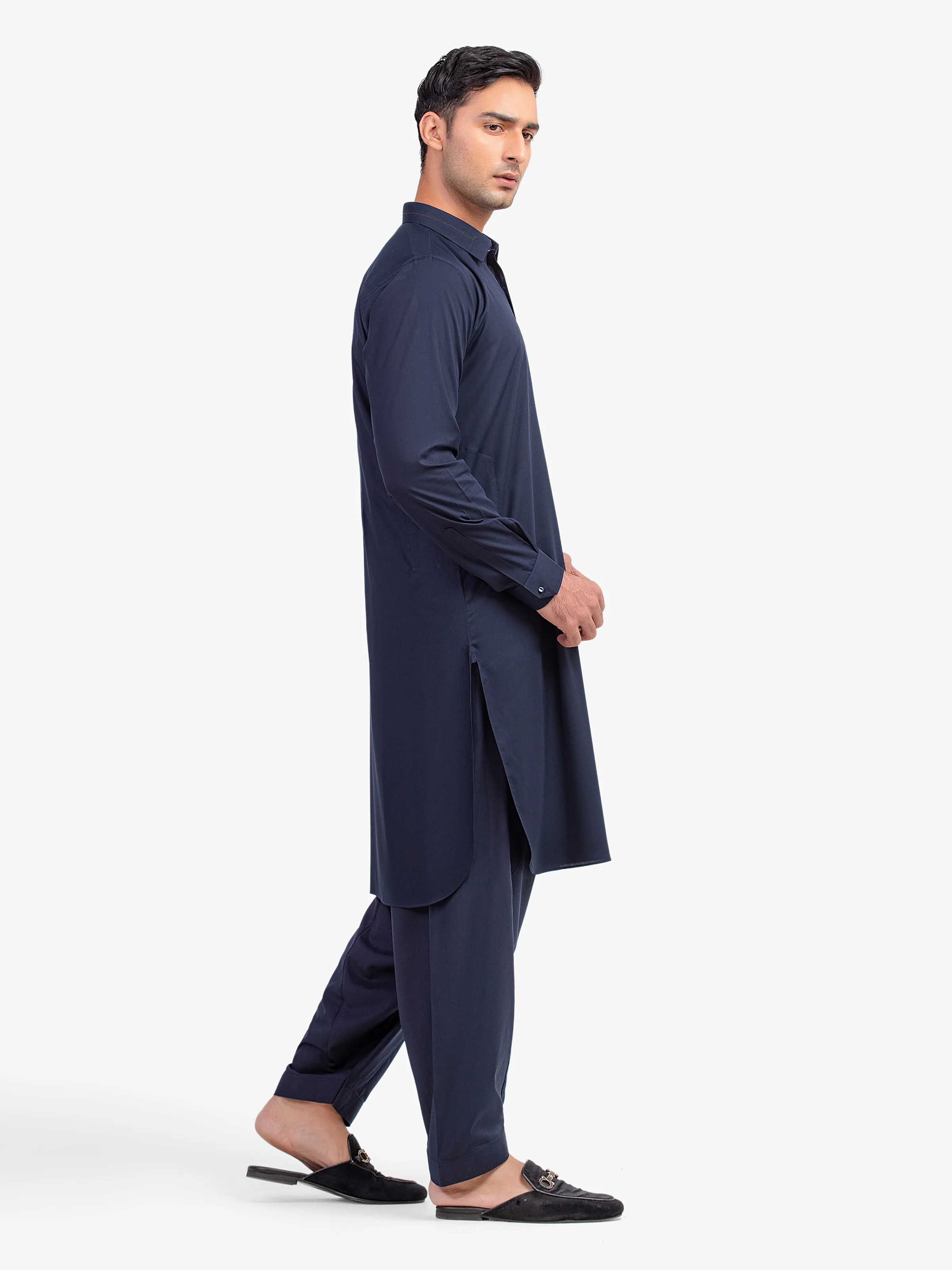 Blended Shalwar Kameez - EMTKST5-99586 - Image 4