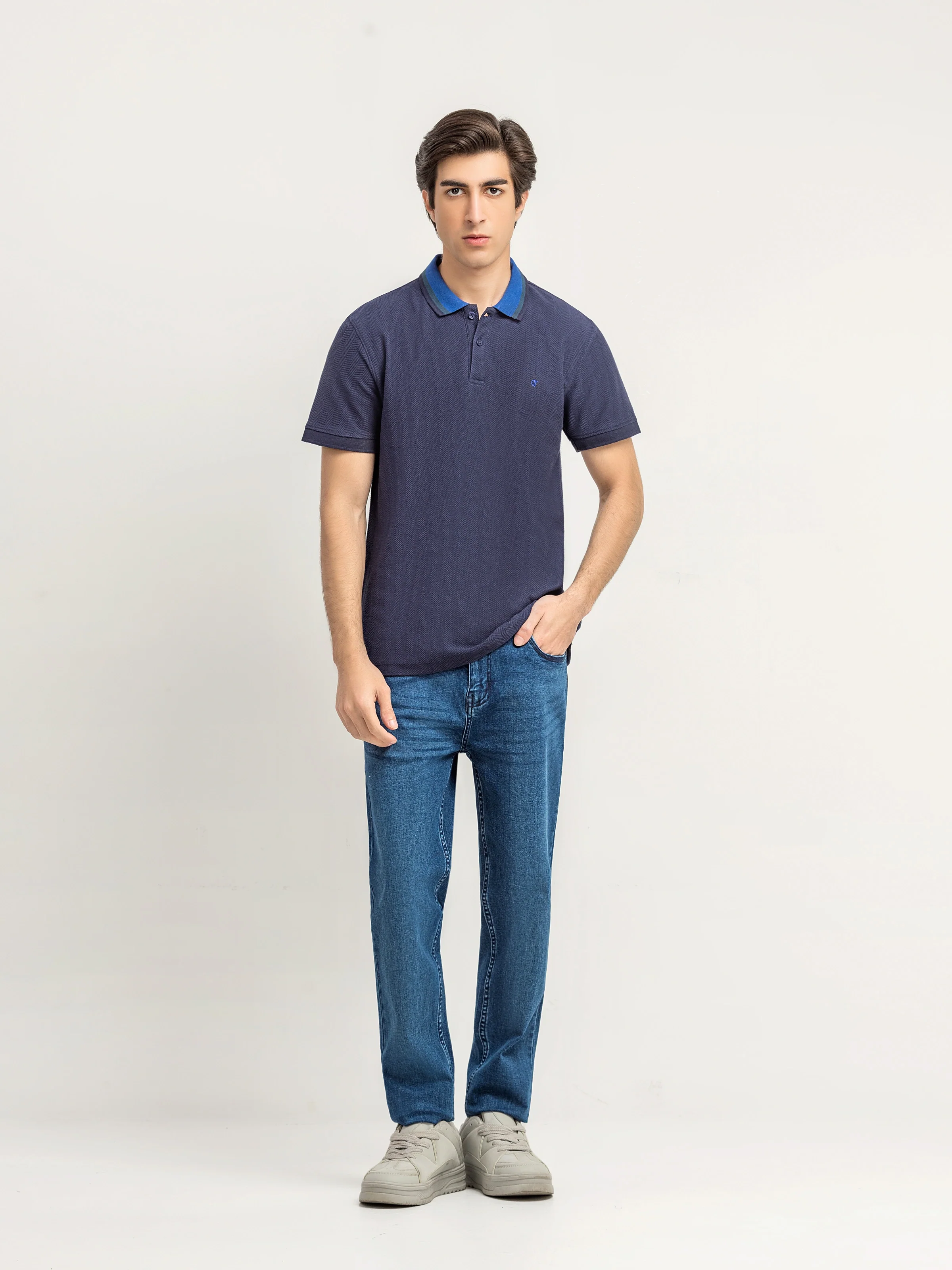 Textured Polo - EMTPS6-083 - Image 2