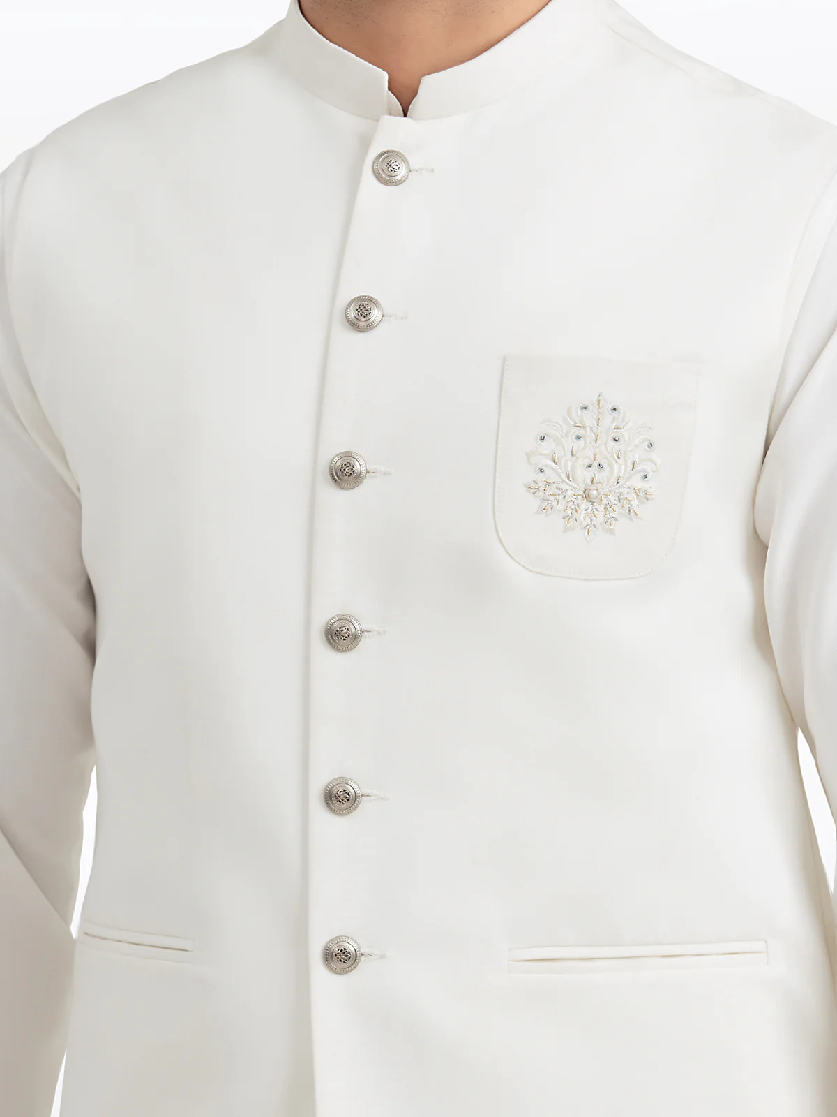 Embroidered Blended Waistcoat Suit - EMTWCS24-005 - Image 3