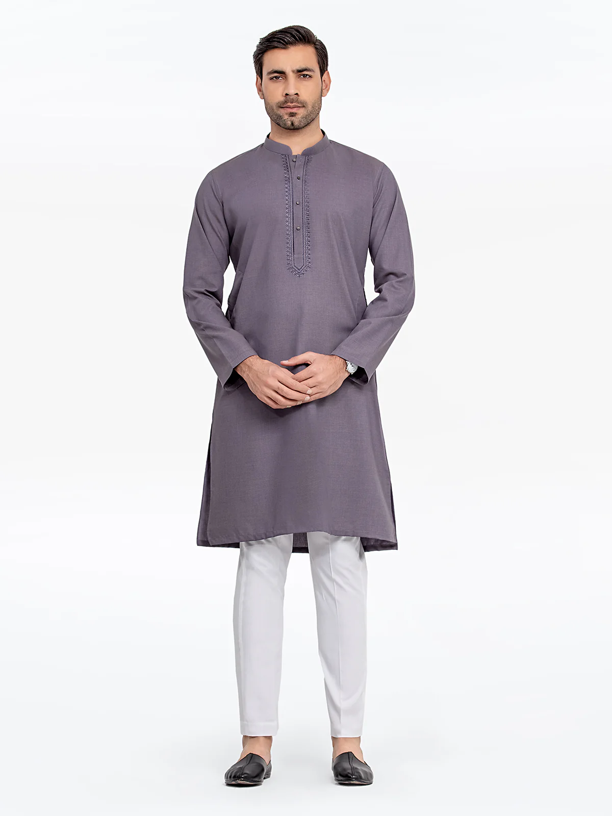 Embroidered Blended Kurta - EMTK24-99428