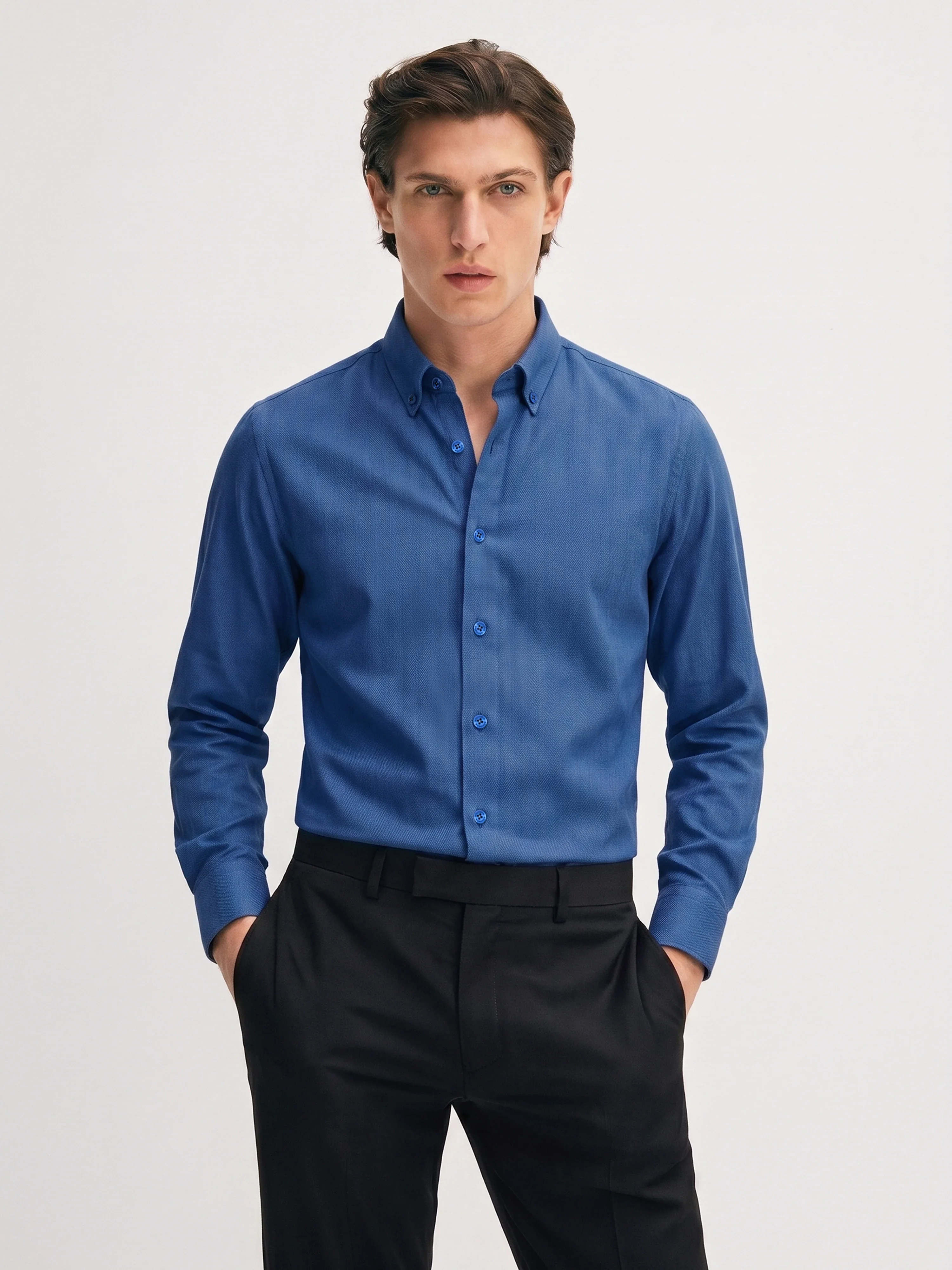 Business Solid Shirt - EMTSB6-223