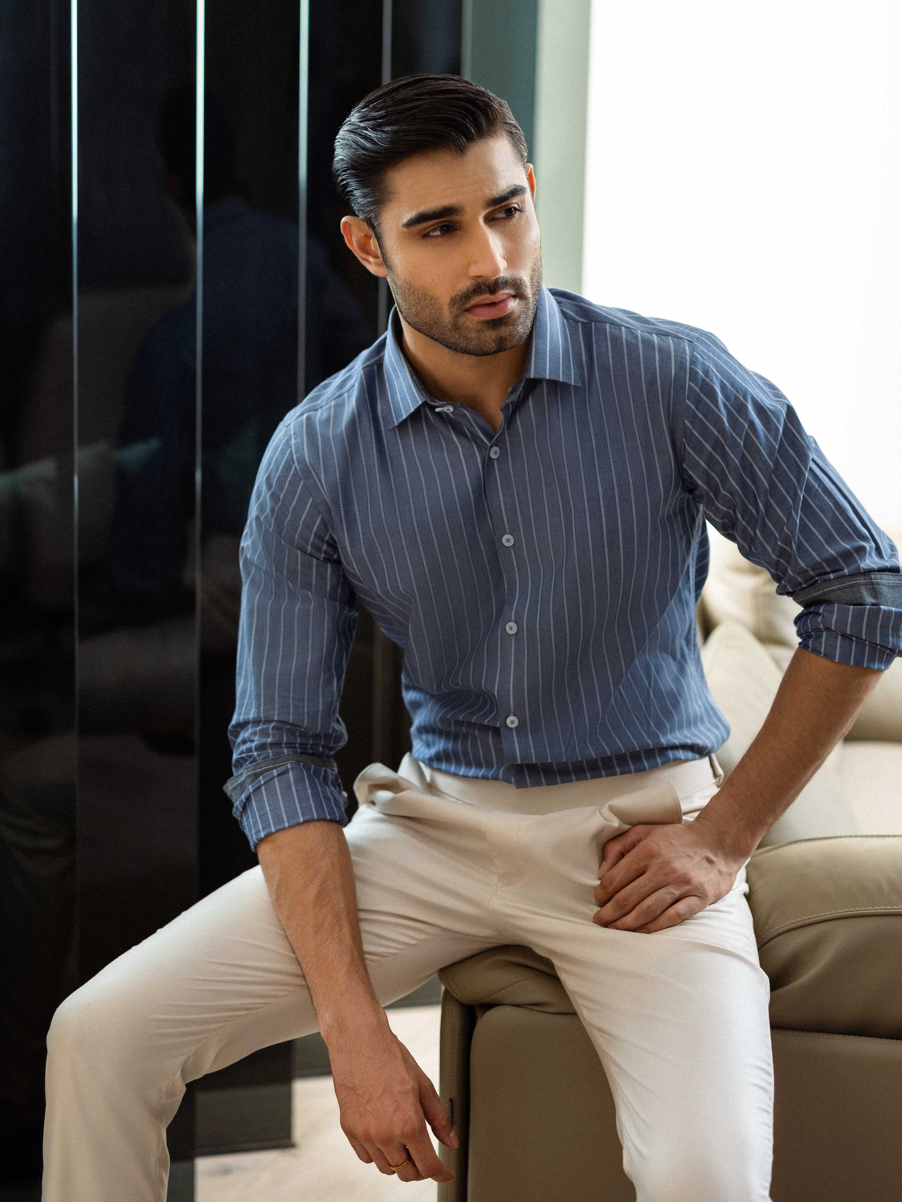 Icon Striped Shirt - EMTSI5-50814 - Image 2