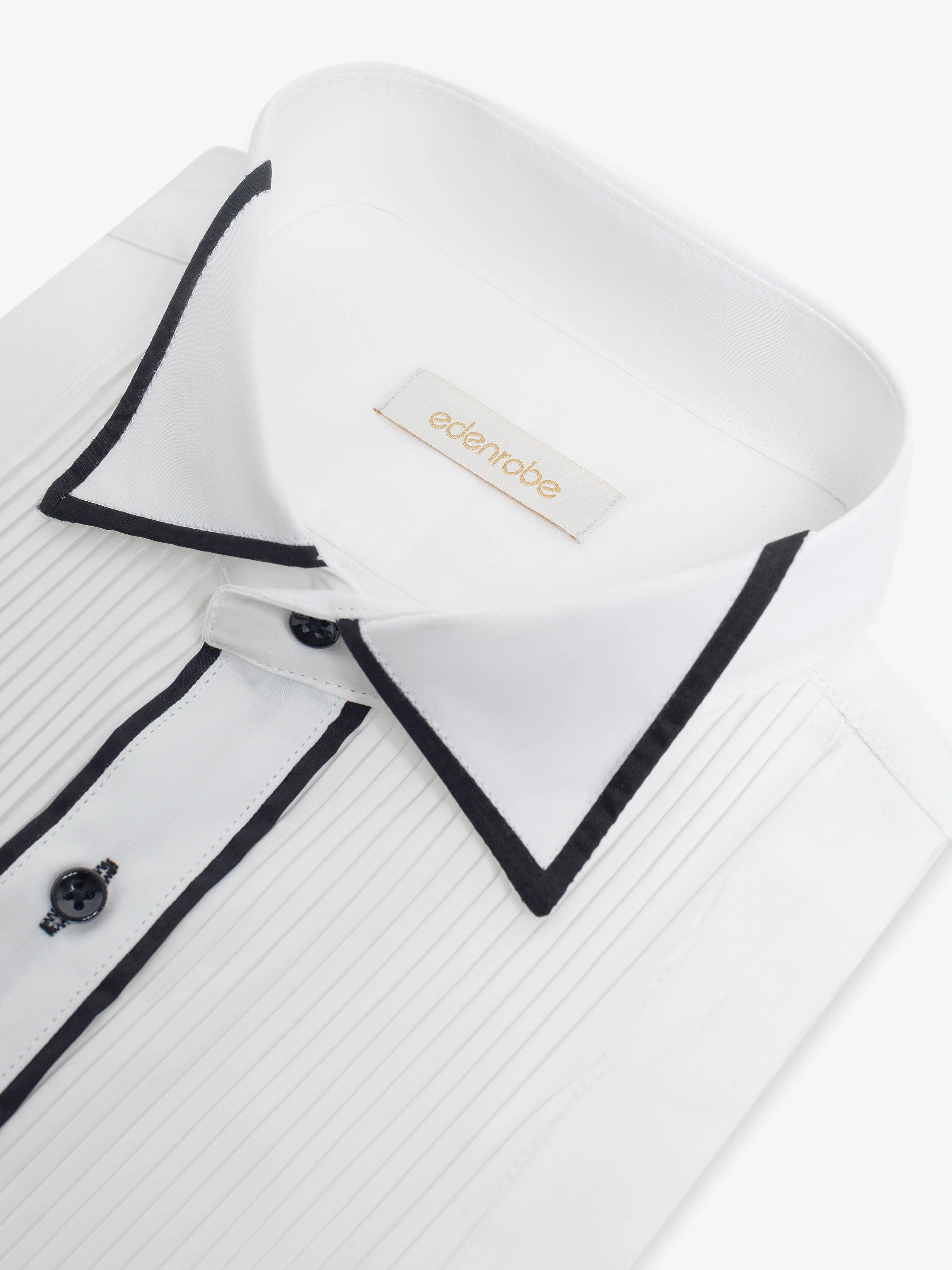 Front Pleated Tuxedo Shirt - ECMTST6-1001 - Image 4