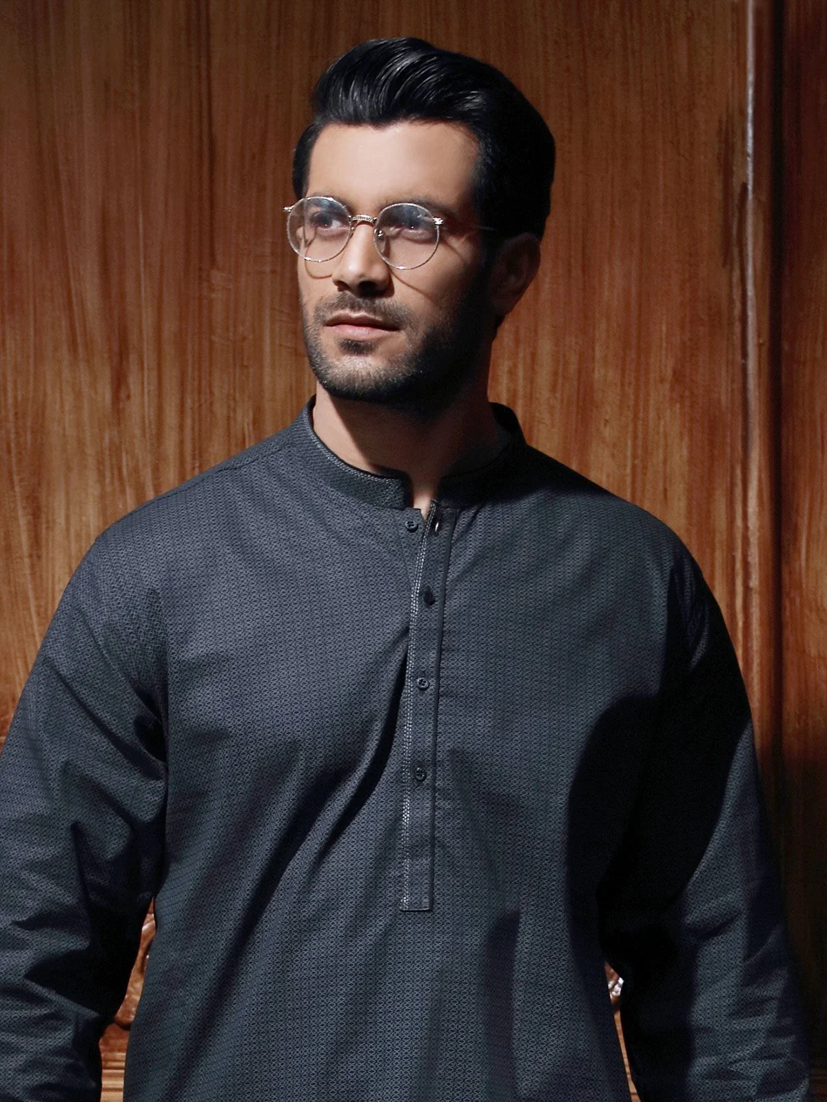 Embroidered Cotton Kurta - MTK-C17S-9418 - Image 2