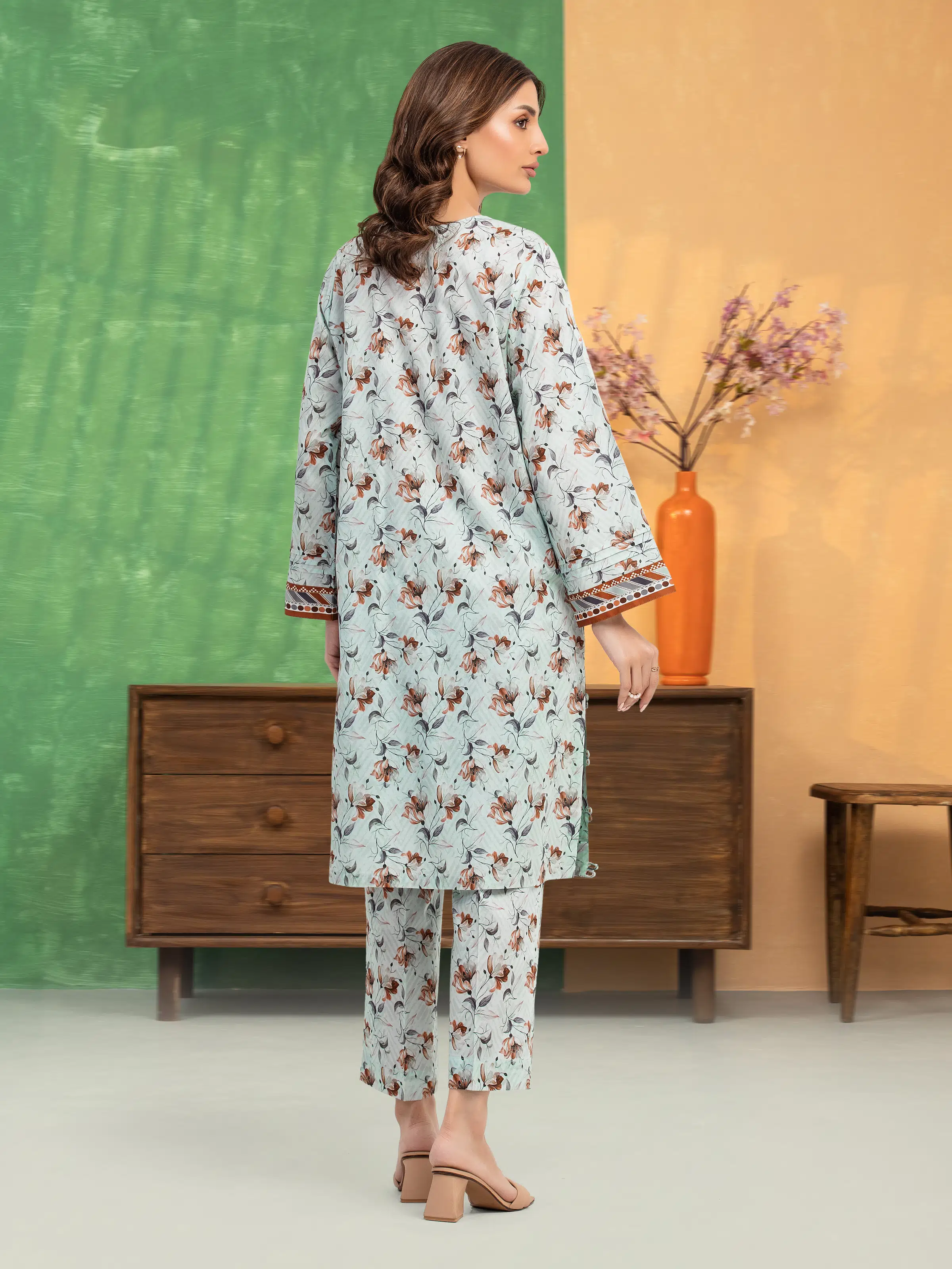 Printed Lawn Shirt Trouser - EWU5A1-35701ST - Image 5