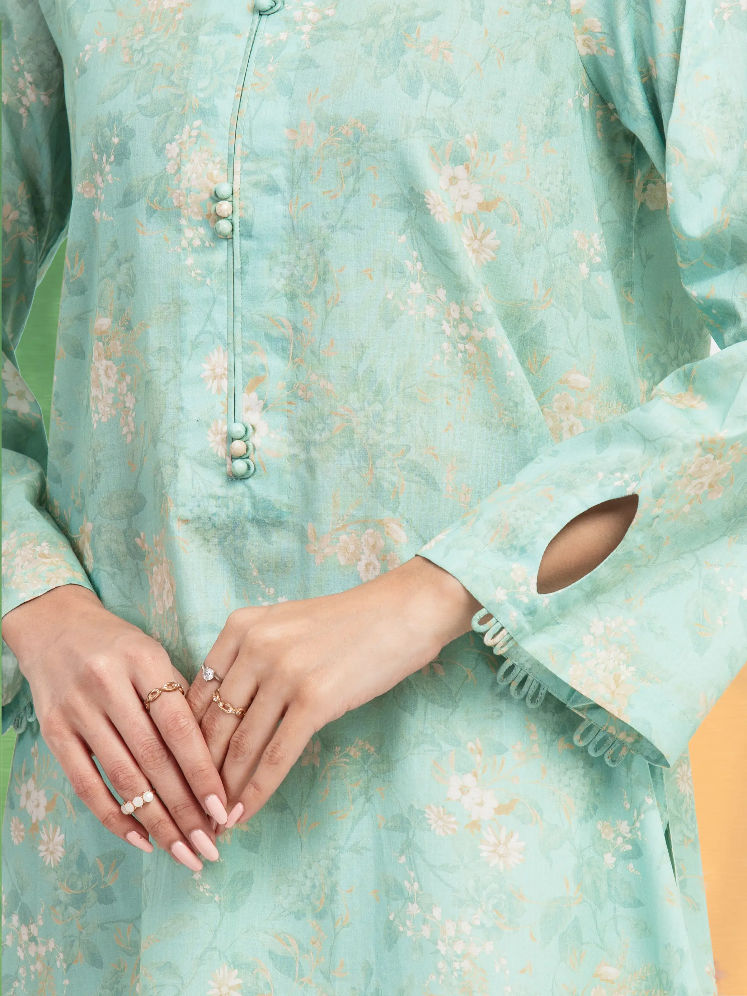 Printed Lawn Shirt Trouser - EWU5A1-35691ST - Image 4