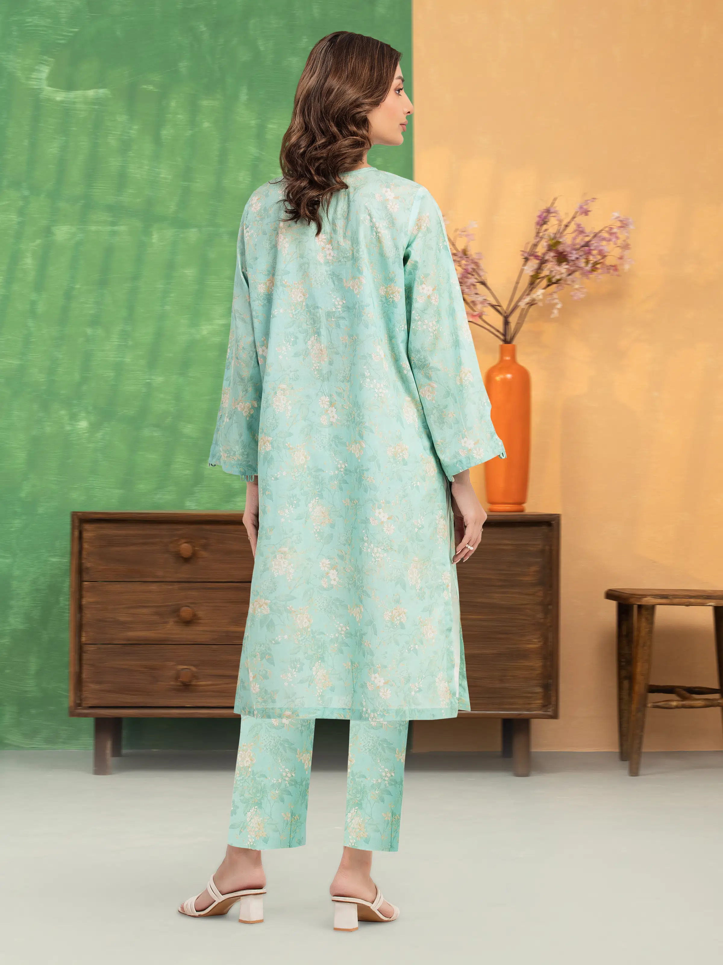Printed Lawn Shirt Trouser - EWU5A1-35691ST - Image 5