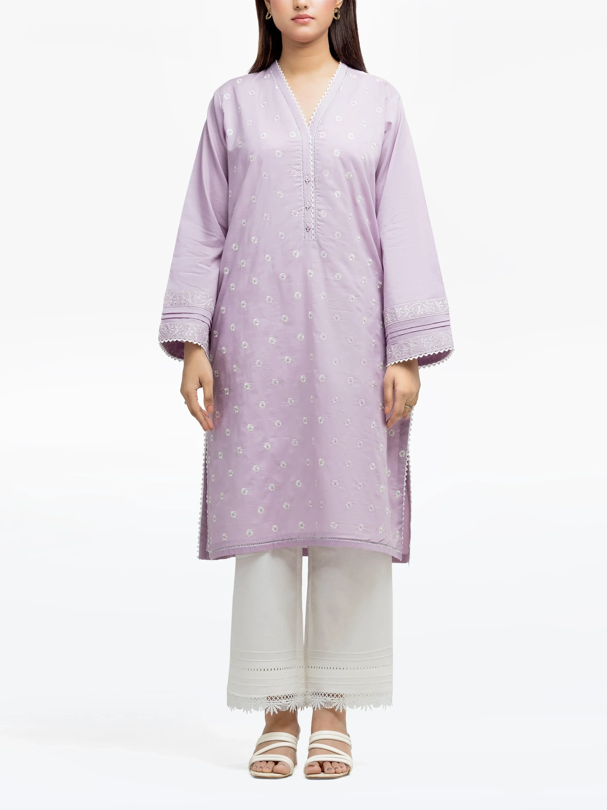 Embroidered Cambric Shirt - EWTKE25-81601S