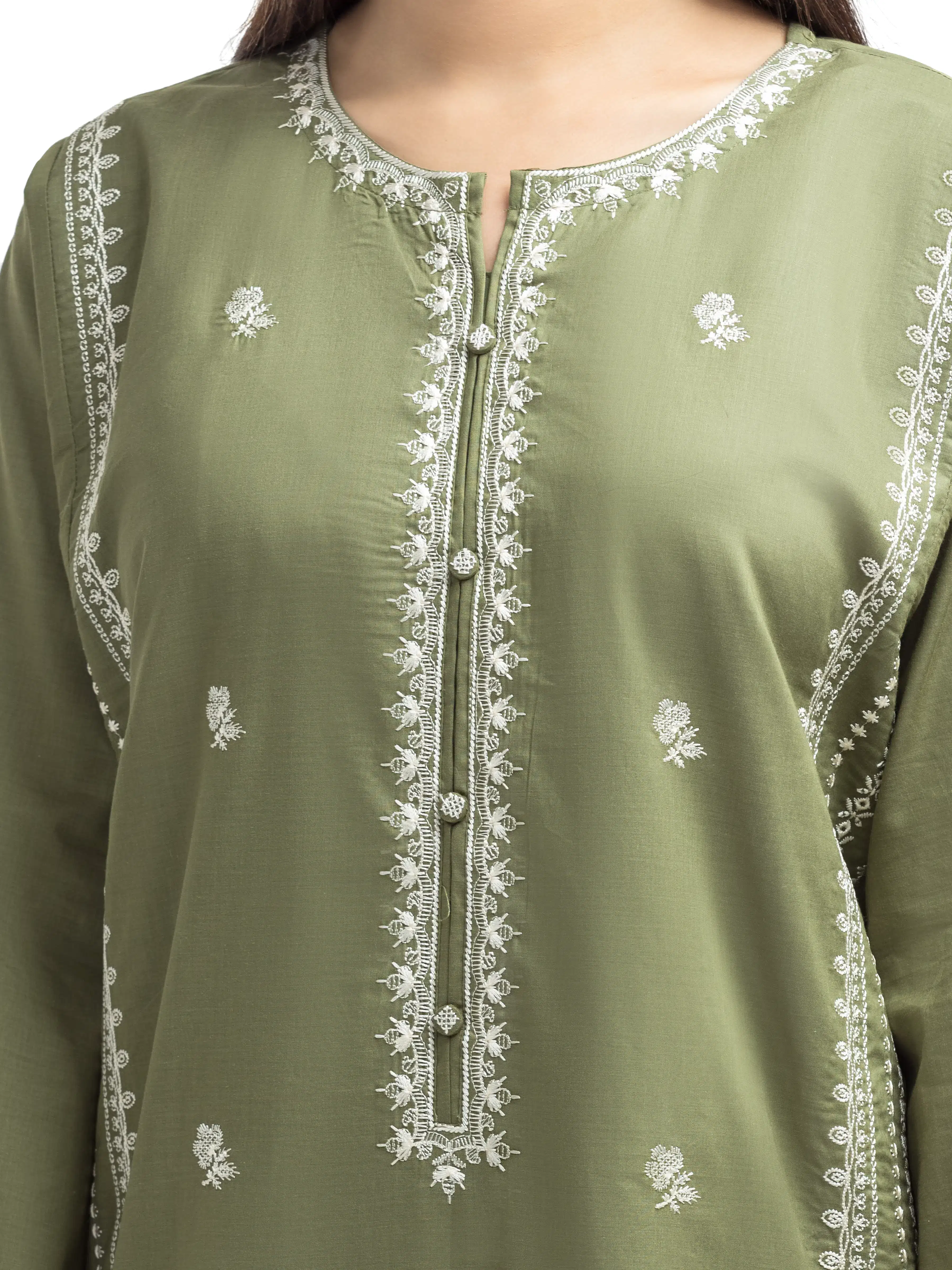 Embroidered Cambric Shirt - EWTKE25-81604S - Image 3