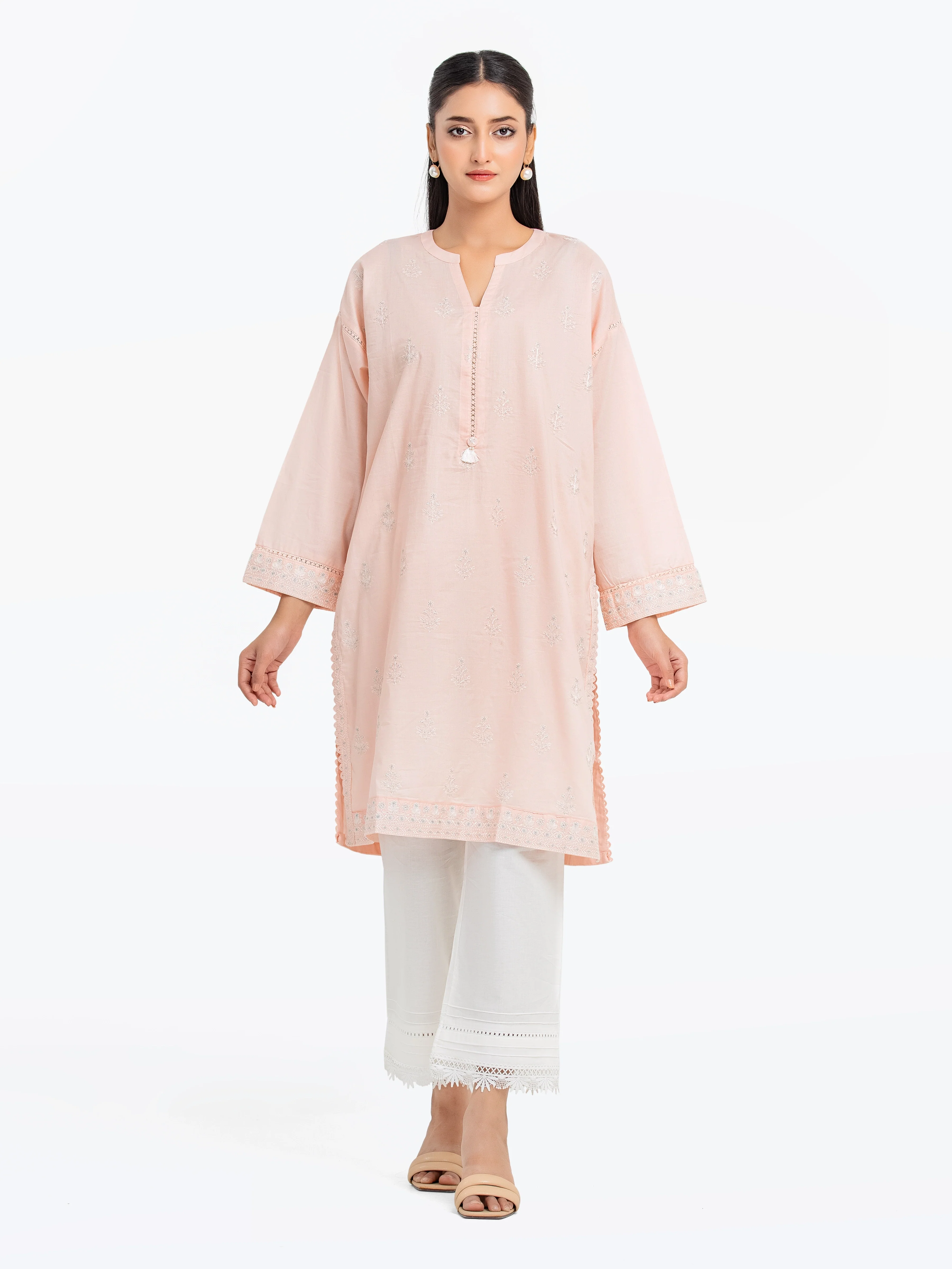 Embroidered Cambric Shirt - EWTKE25-81605S