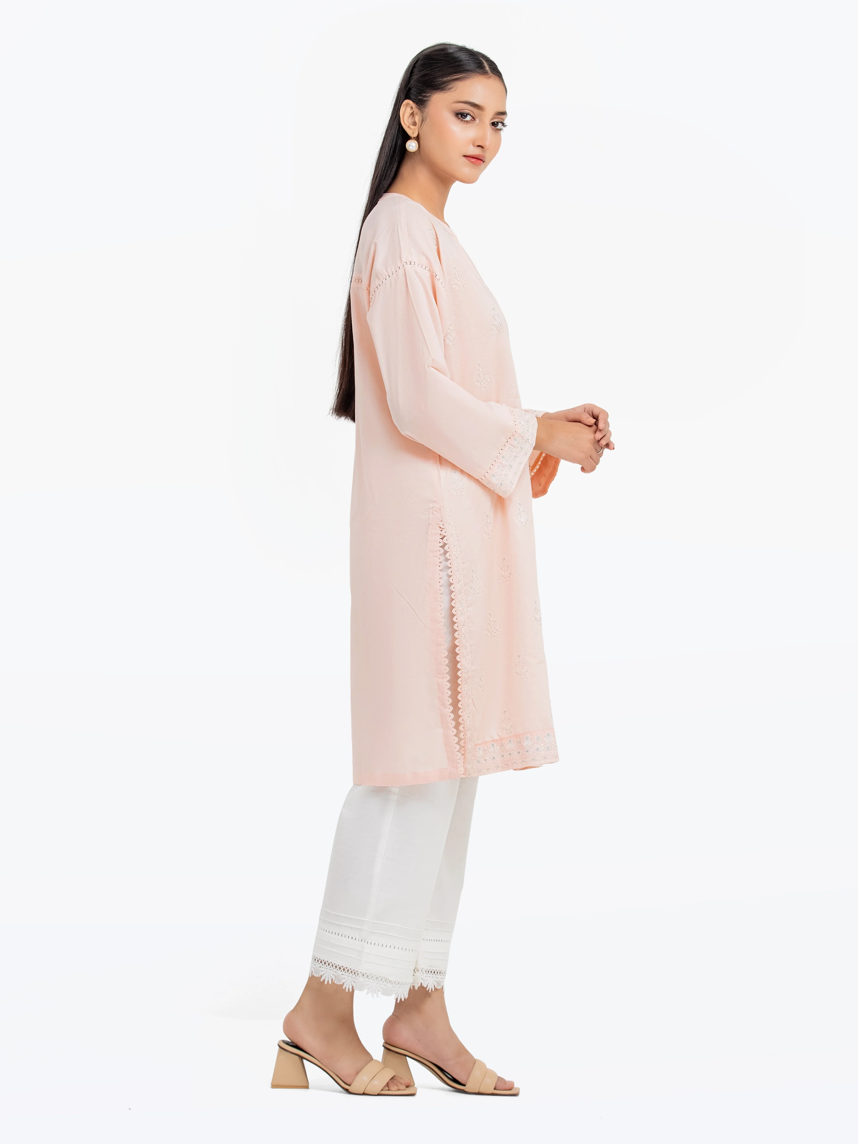 Embroidered Cambric Shirt - EWTKE25-81605S - Image 4