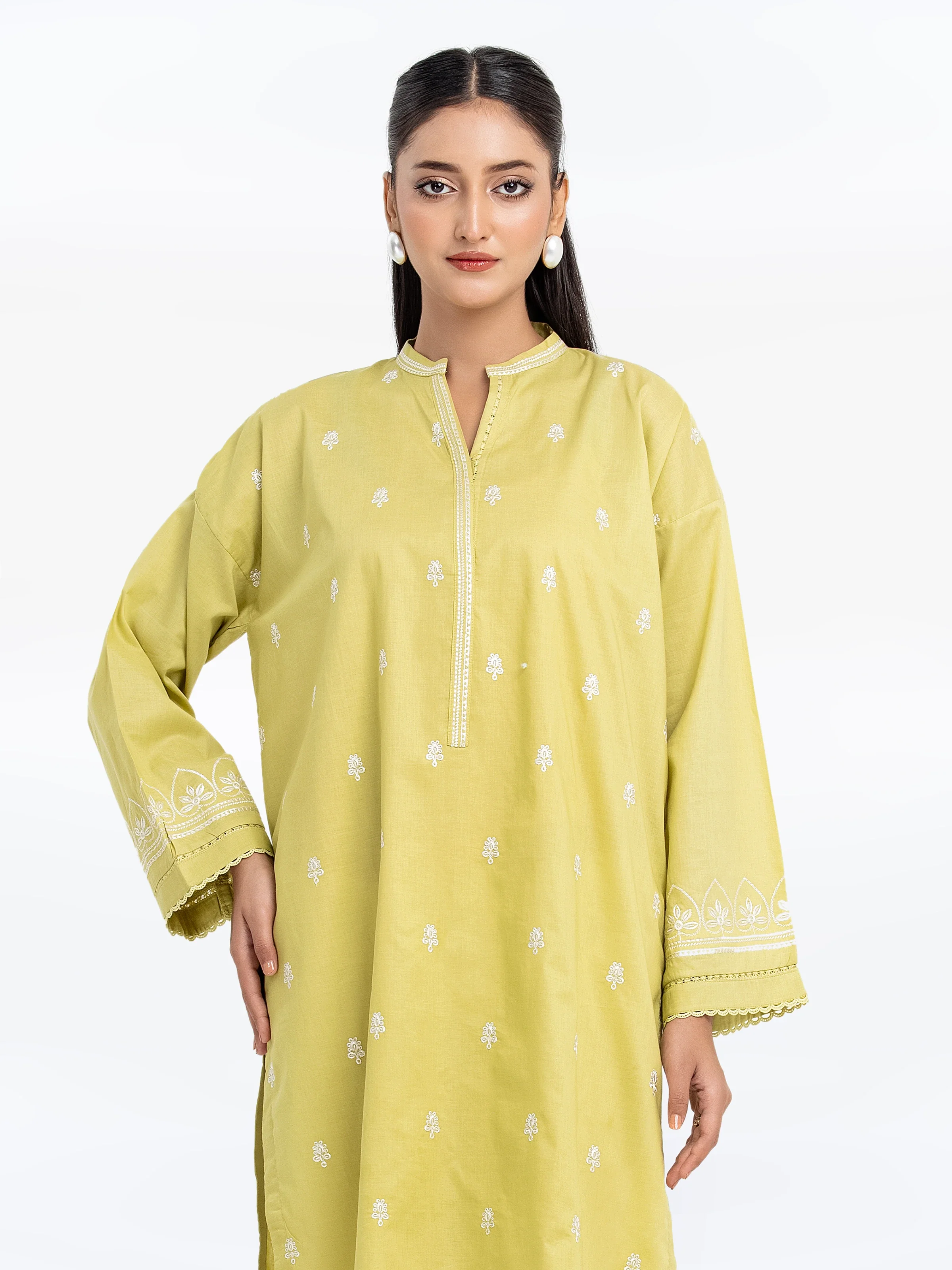 Embroidered Cambric Shirt - EWTKE25-81606S