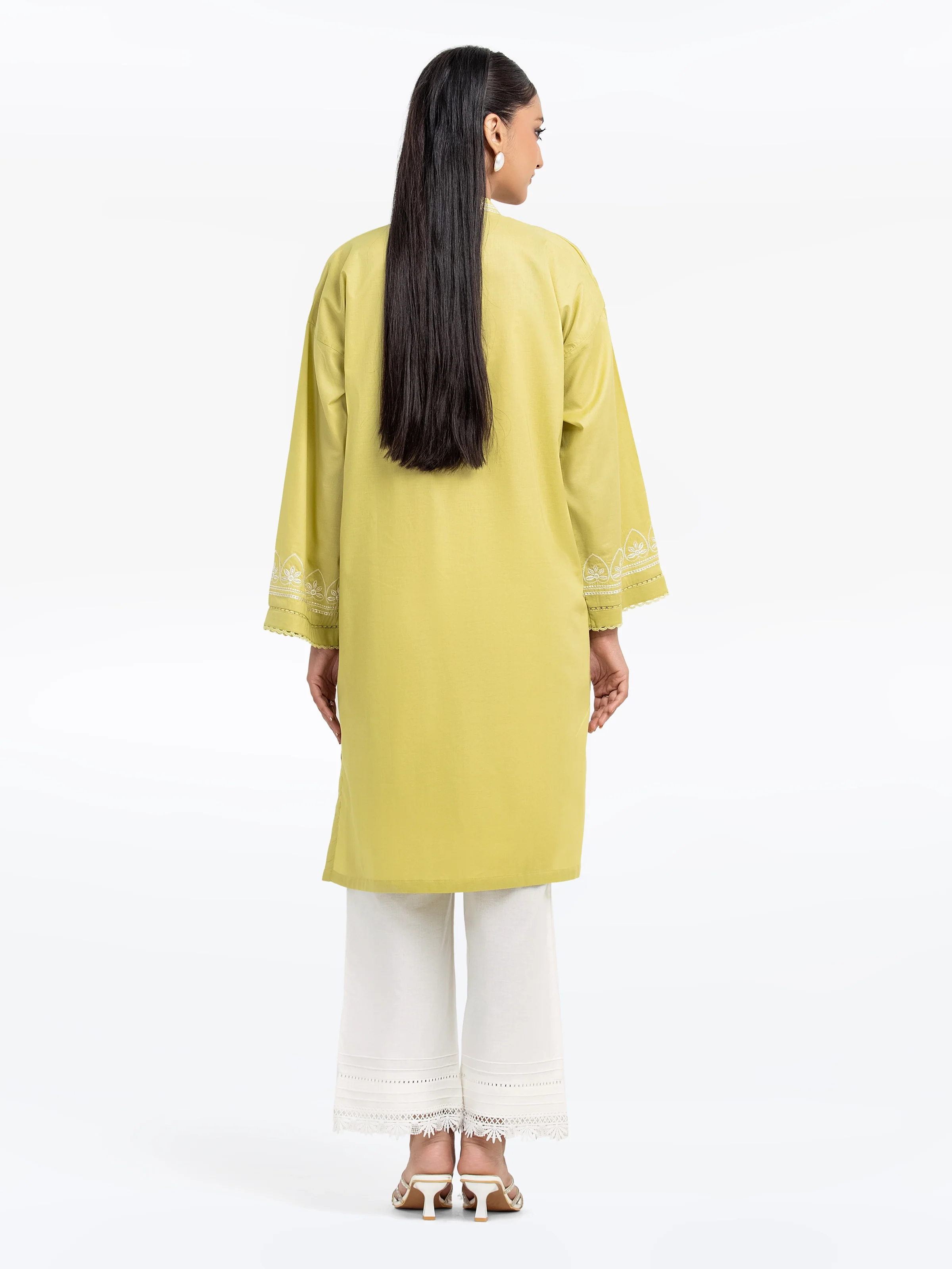 Embroidered Cambric Shirt - EWTKE25-81606S - Image 6