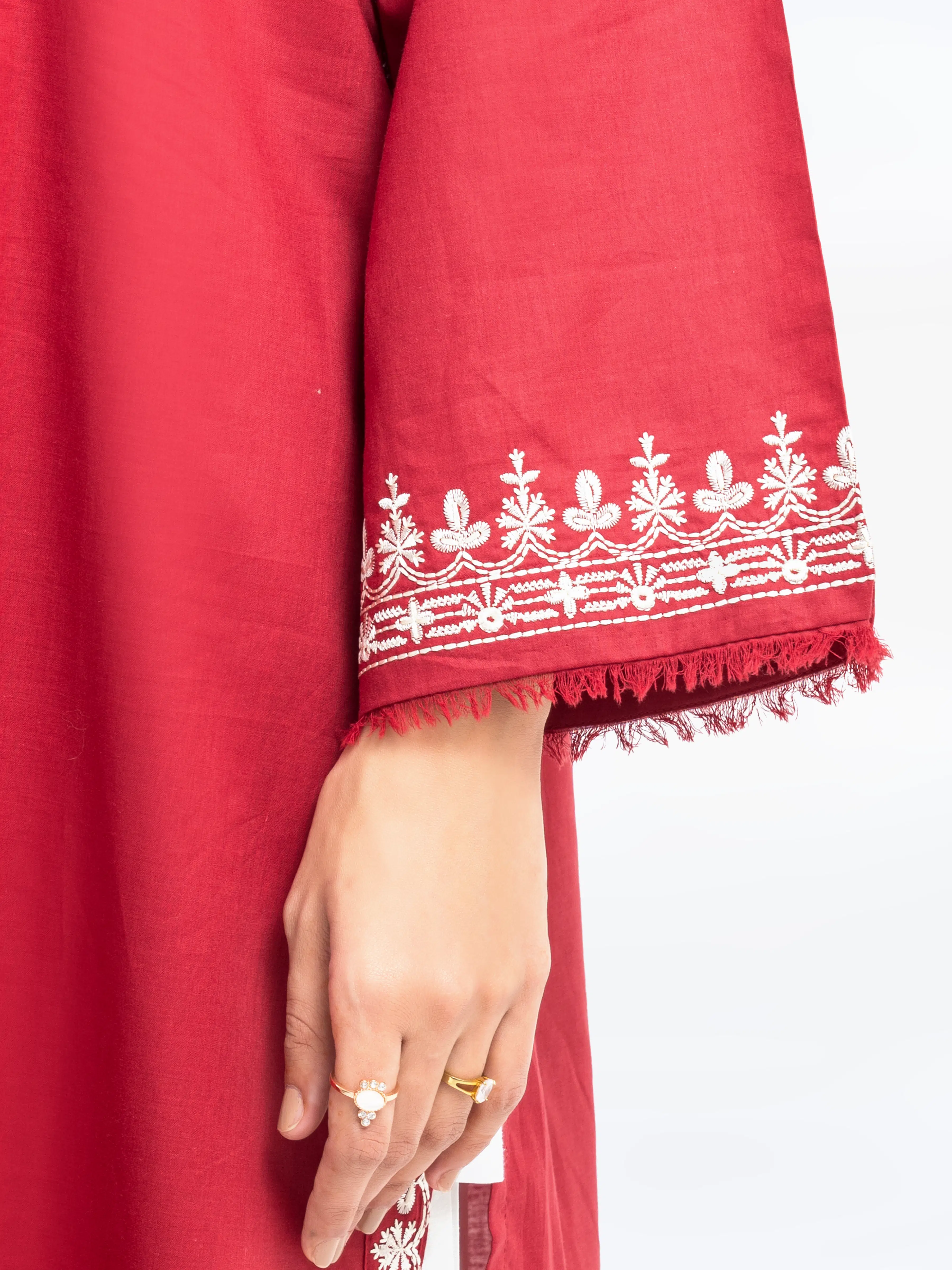 Embroidered Cambric Shirt - EWTKE25-81607S - Image 4