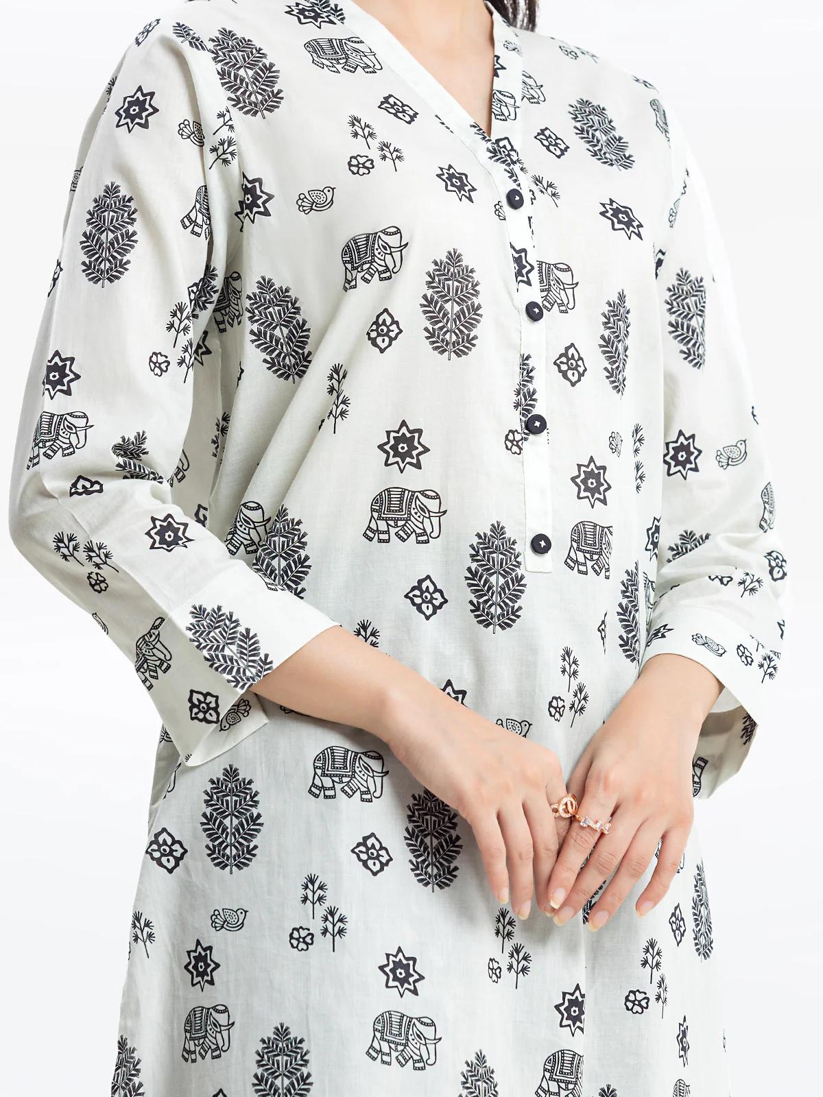 Printed Lawn Co-Ord Set - EWTKP24-81142ST - Image 3