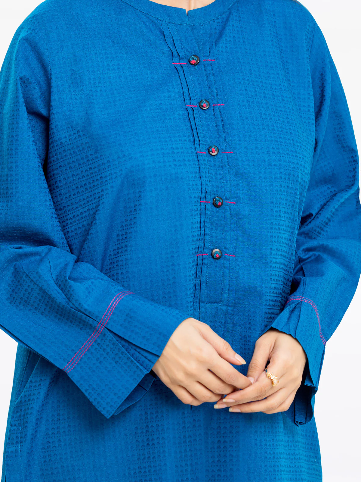 Solid Dobby Shirt - EWTKS24-68954S - Image 5