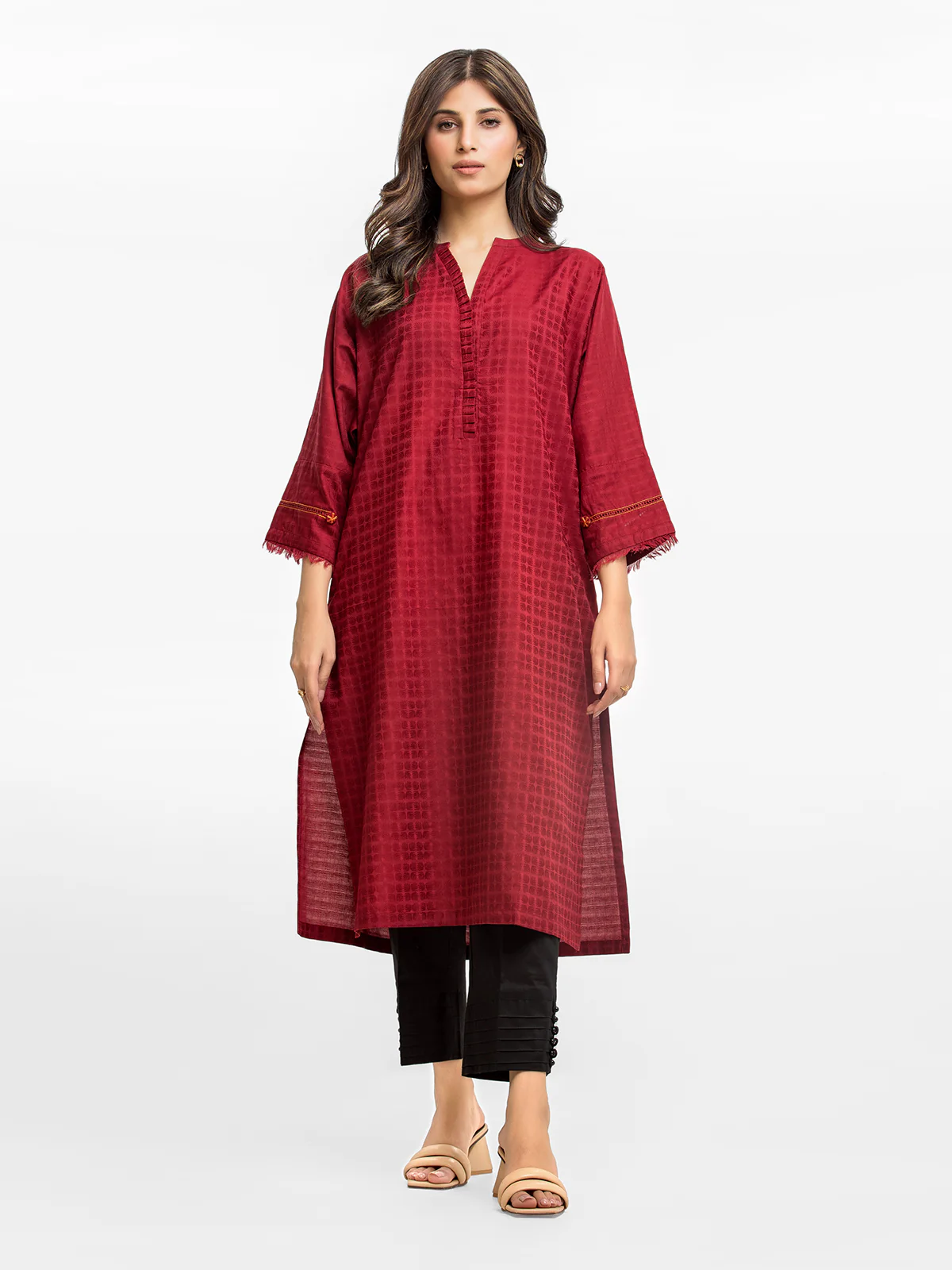 Solid Dobby Shirt - EWTKS24-68955S