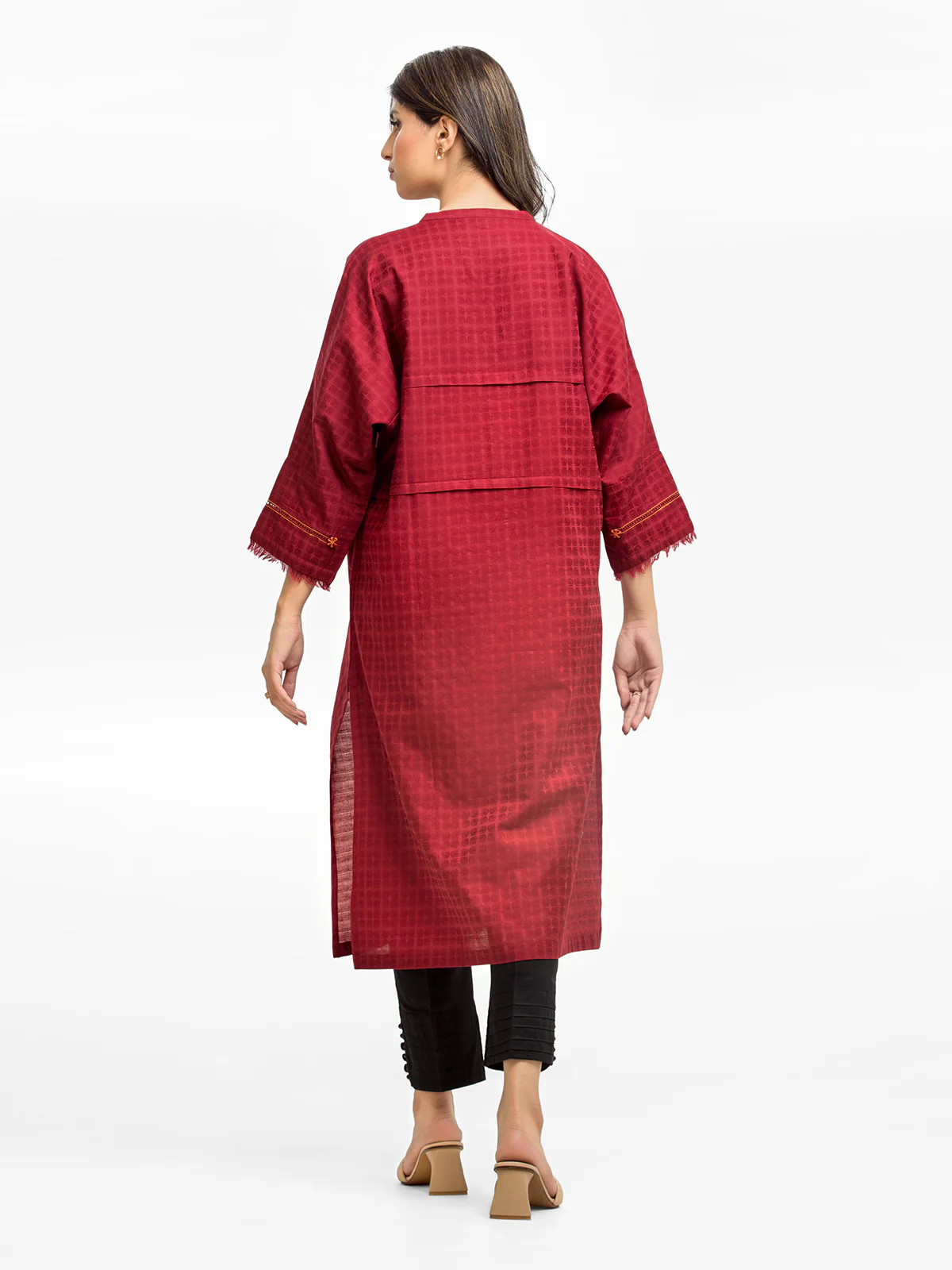 Solid Dobby Shirt - EWTKS24-68955S - Image 6