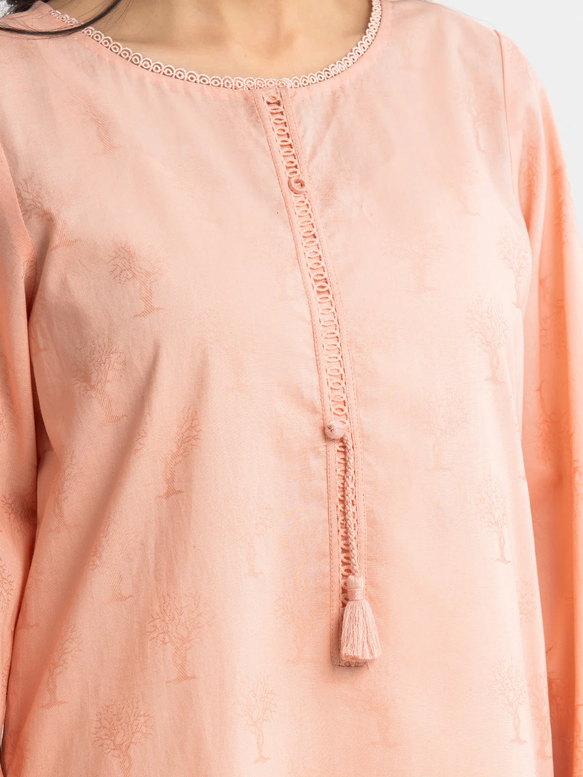 Printed Dobby Shirt - EWTKS24-68957S - Image 4