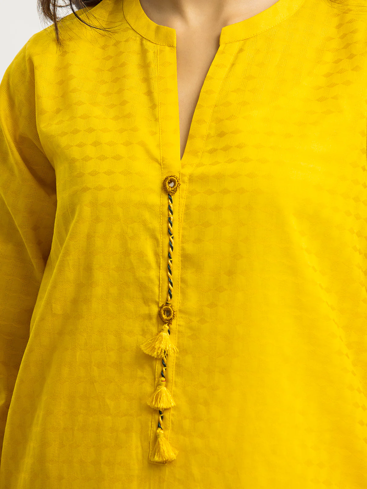 Solid Dobby Shirt - EWTKS24-68958S - Image 5
