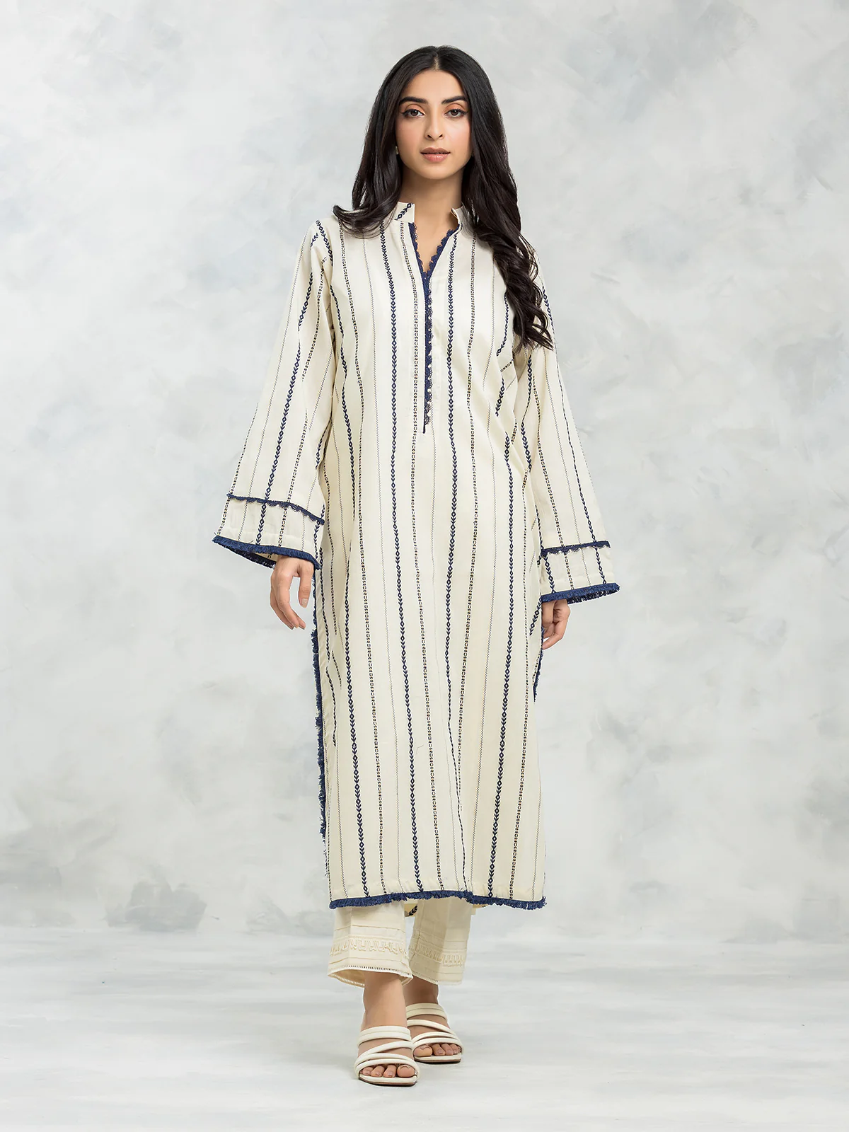 Printed Jacquard Shirt - EWTKS24-69644S