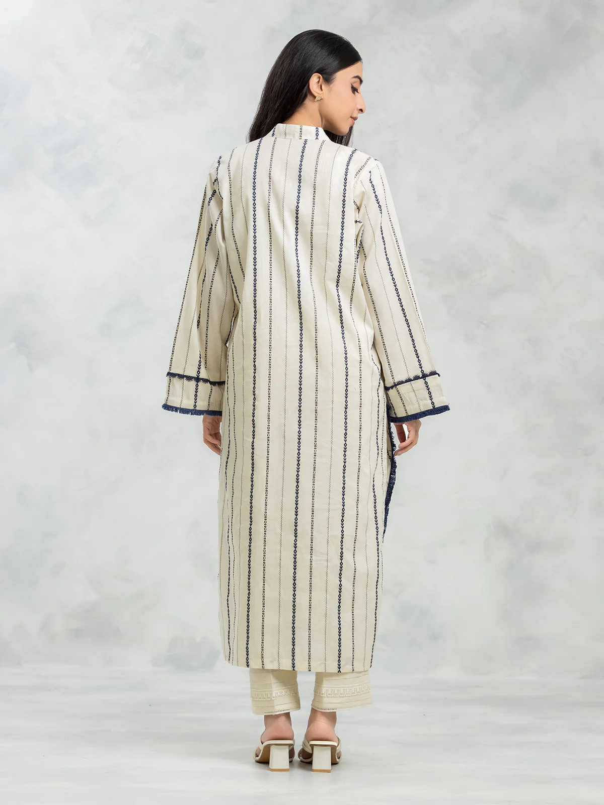 Printed Jacquard Shirt - EWTKS24-69644S - Image 6