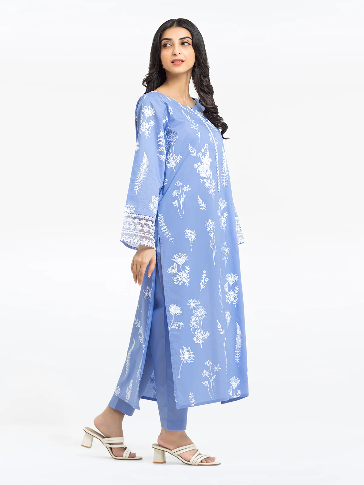 Embroidered Cambric Co-Ord Set - EWTKE24-81042ST - Image 5