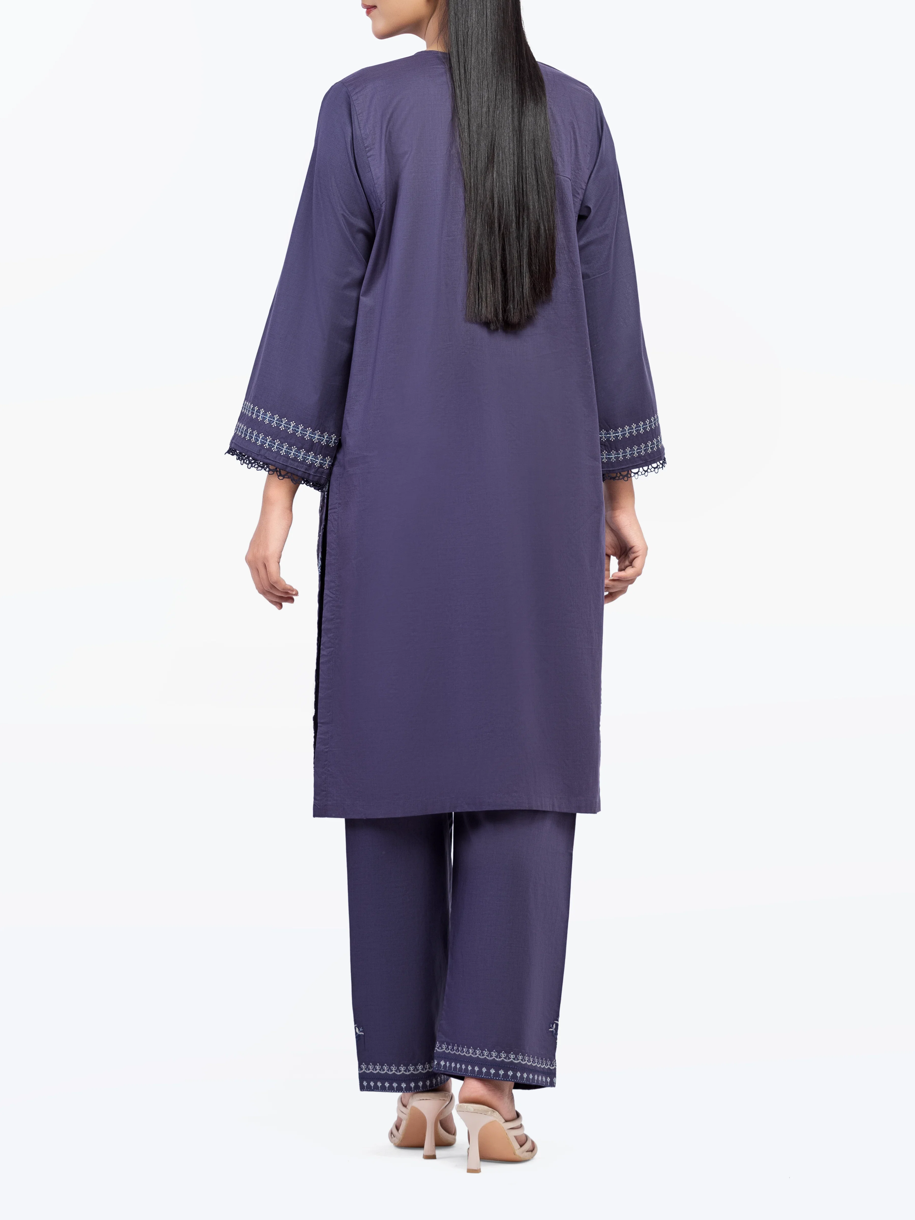 Embroidered Cambric Co-Ord Set - EWTKE25-81630ST - Image 6