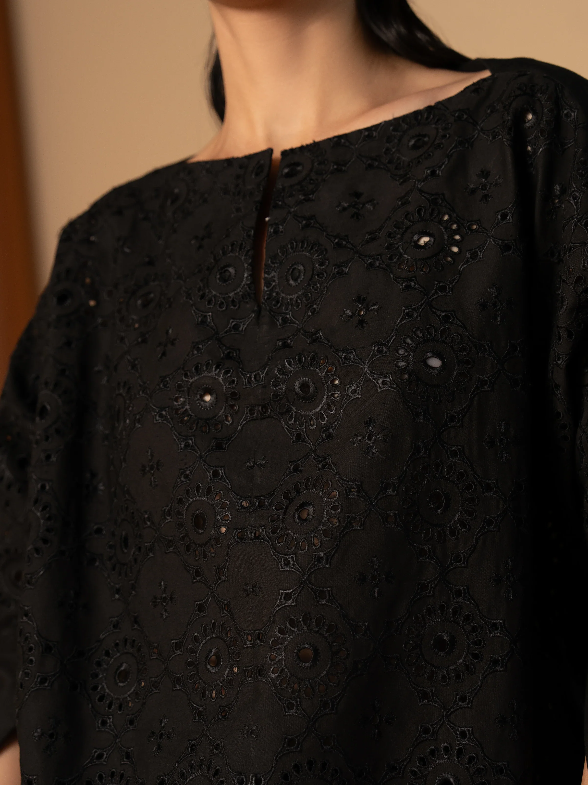 Embroidered Cotton Shirt Trouser - EWTKE24-81197ST - Image 5