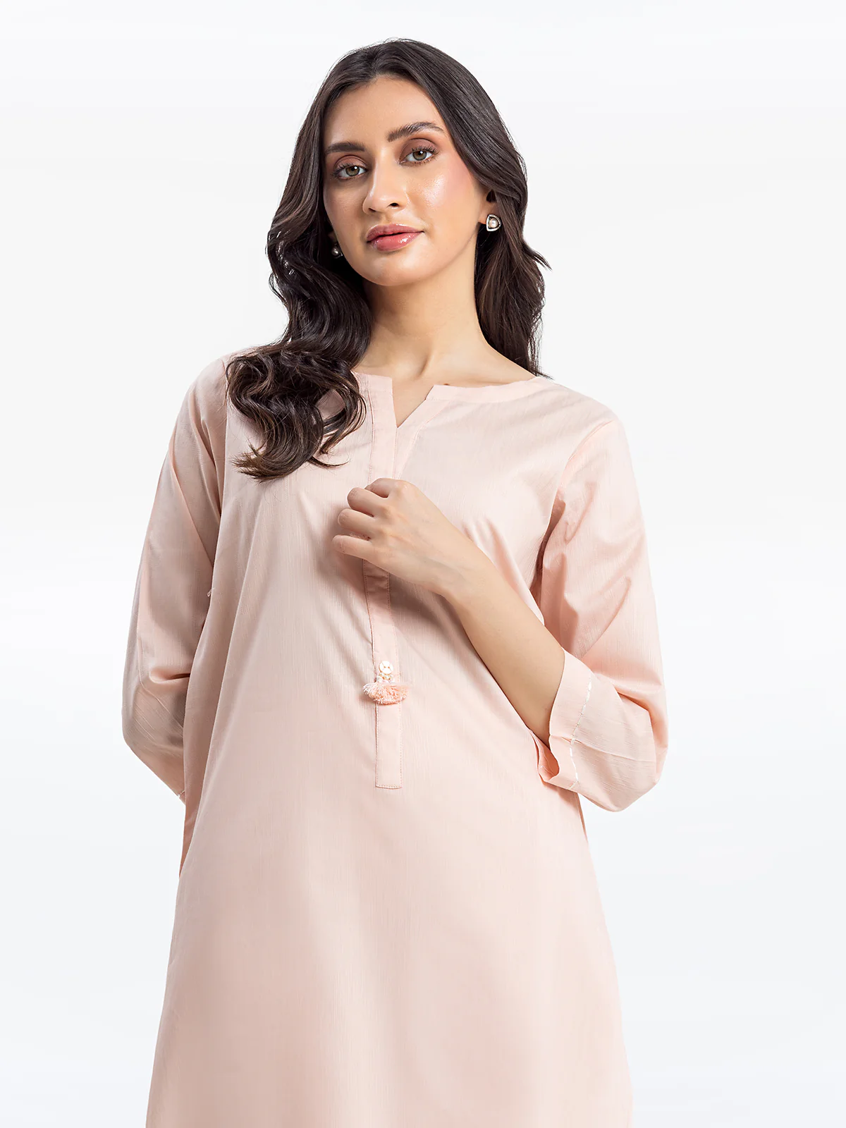 Embroidered Dobby Shirt Trouser - EWTKE24-69688ST