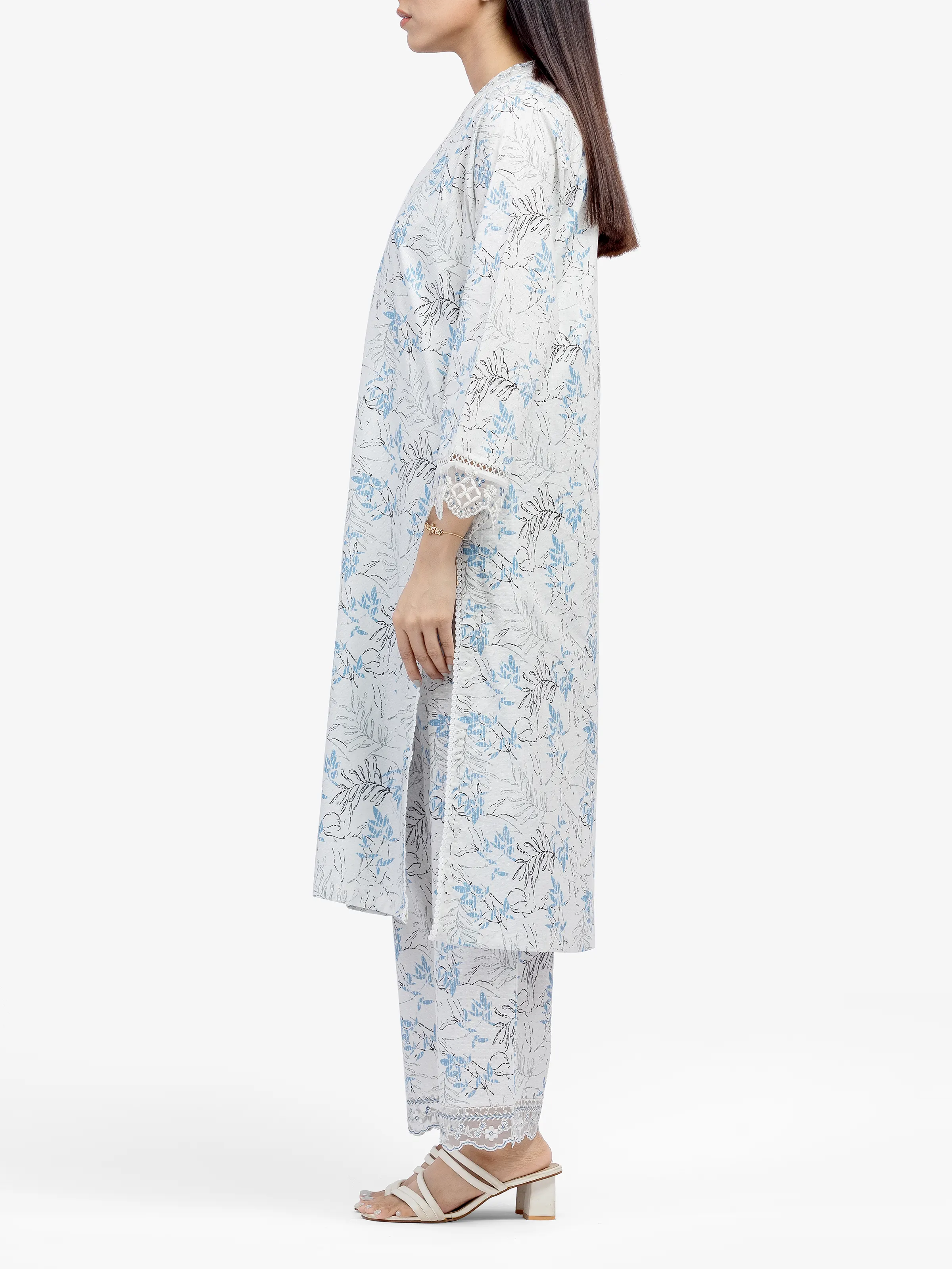 Embroidered Dobby Co-Ord Set - EWTKE24-81346ST - Image 4