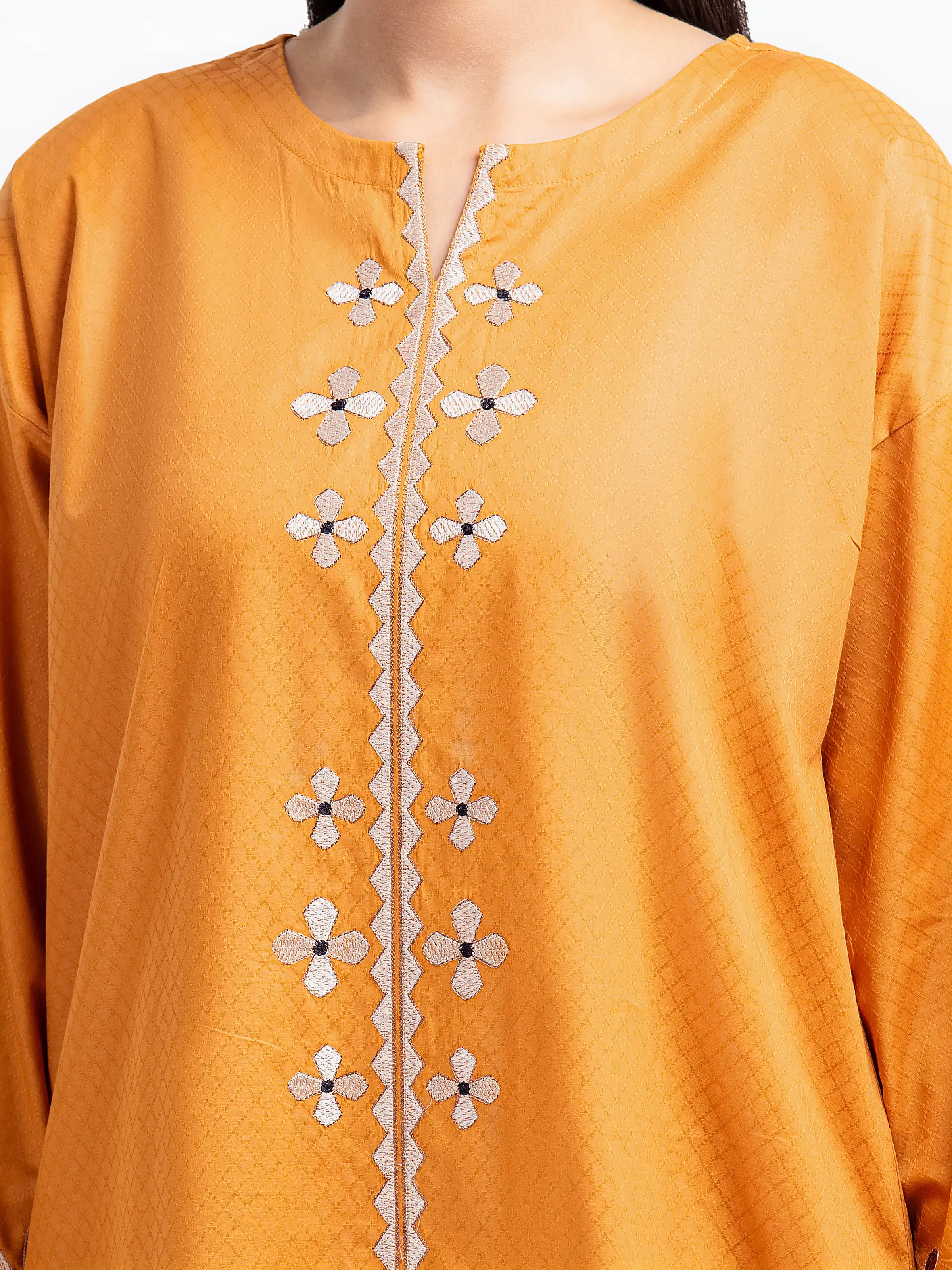 Embroidered Dobby Co-Ord Set - EWTKE24-81450ST - Image 3