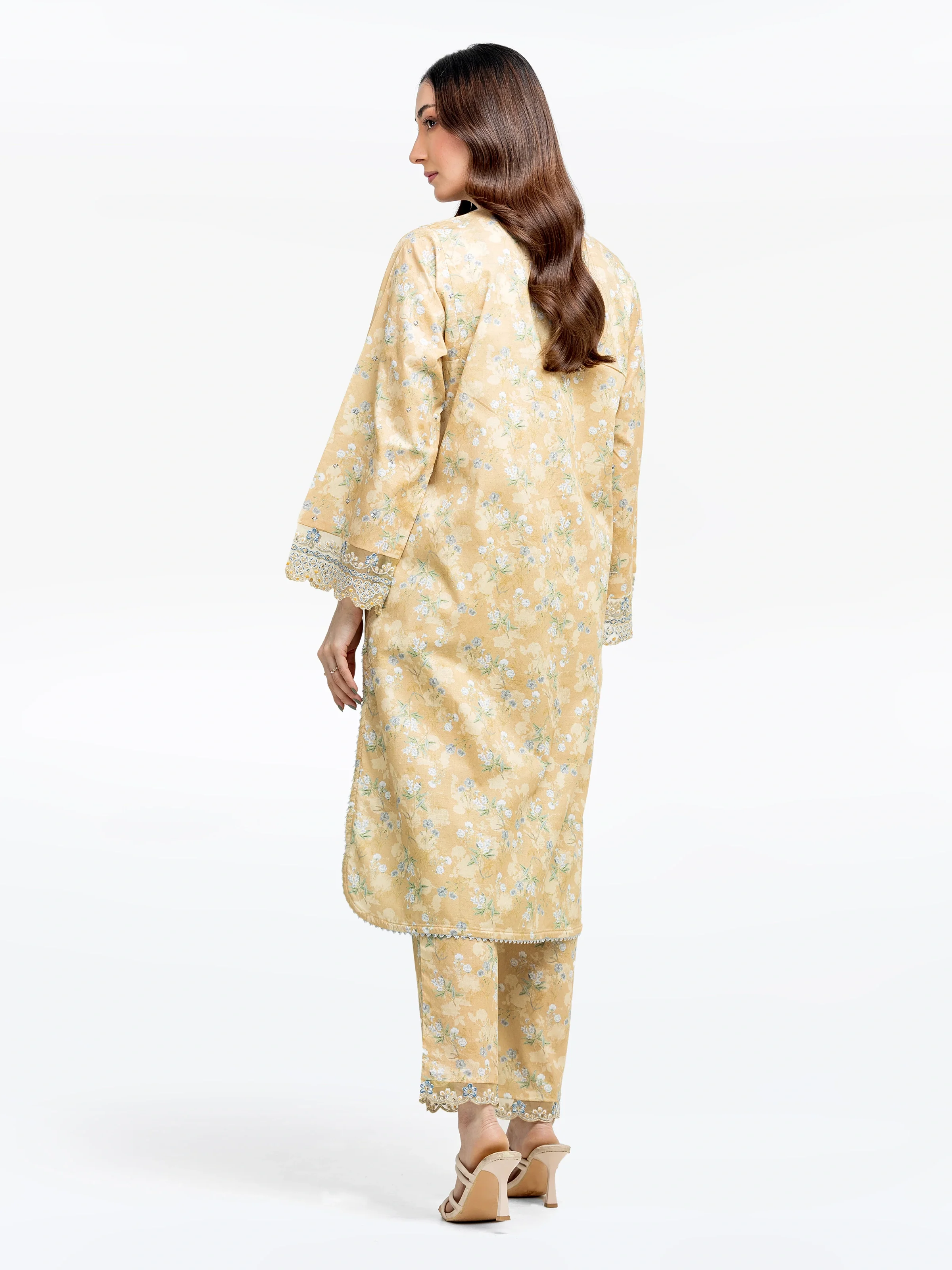 Embroidered Dobby Co-Ord Set - EWTKE5-81460ST - Image 6