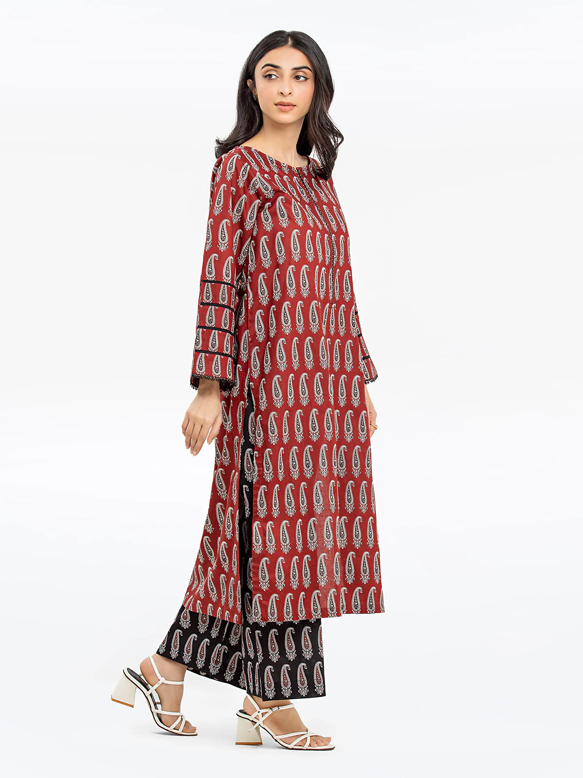 Printed Cambric Shirt Trouser - EWTKP24-69677ST - Image 3