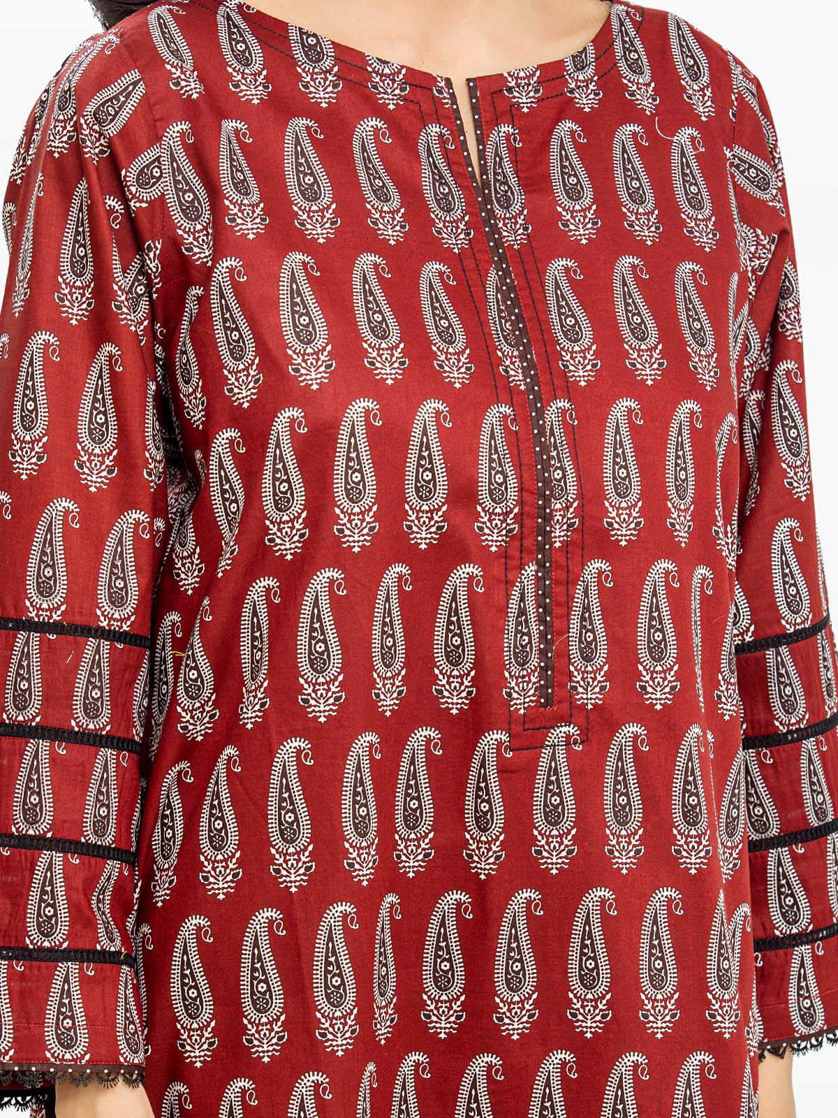 Printed Cambric Shirt Trouser - EWTKP24-69677ST - Image 4