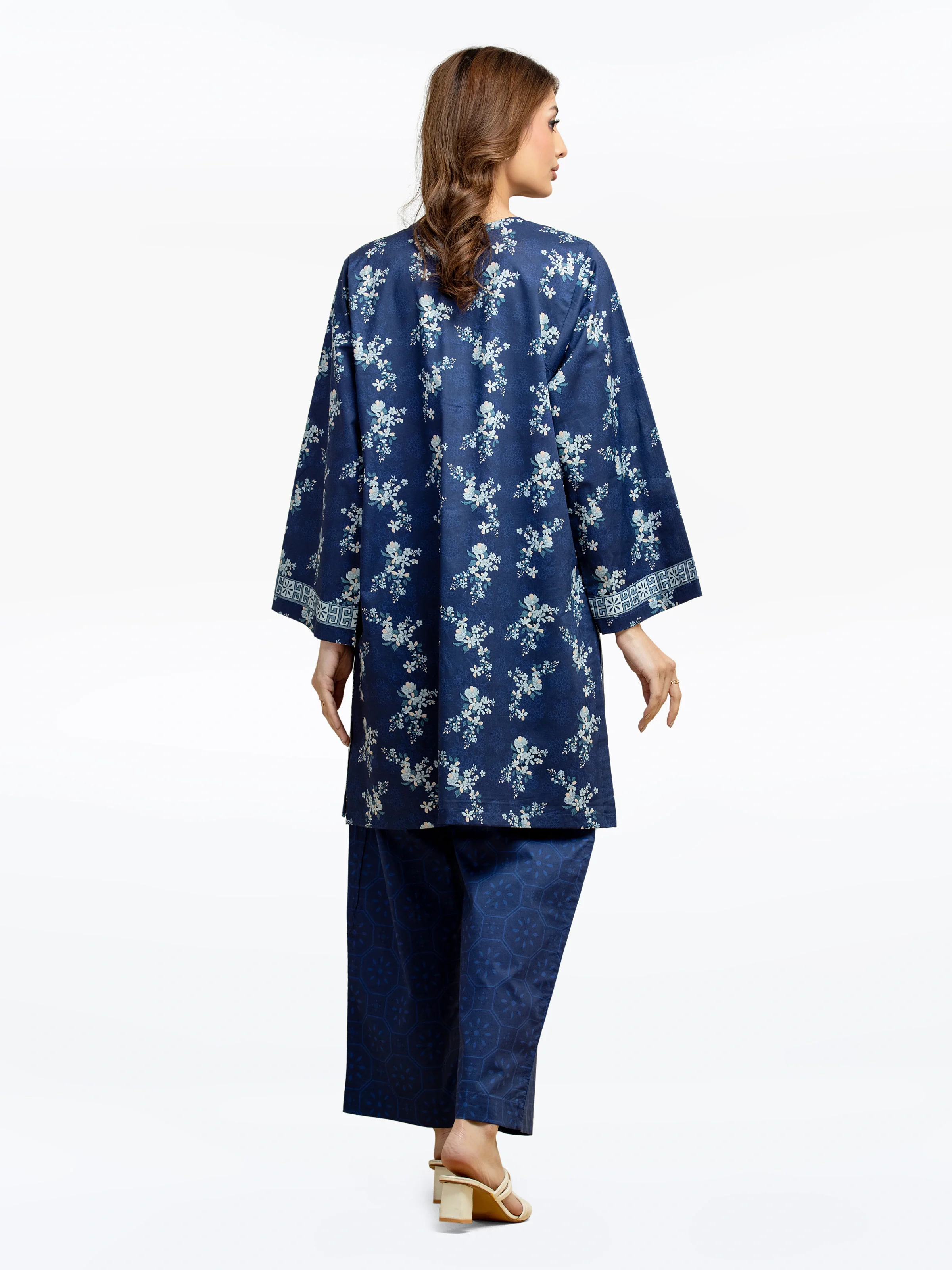 Printed Cambric Shirt Trouser - EWTKP5-81638ST - Image 6
