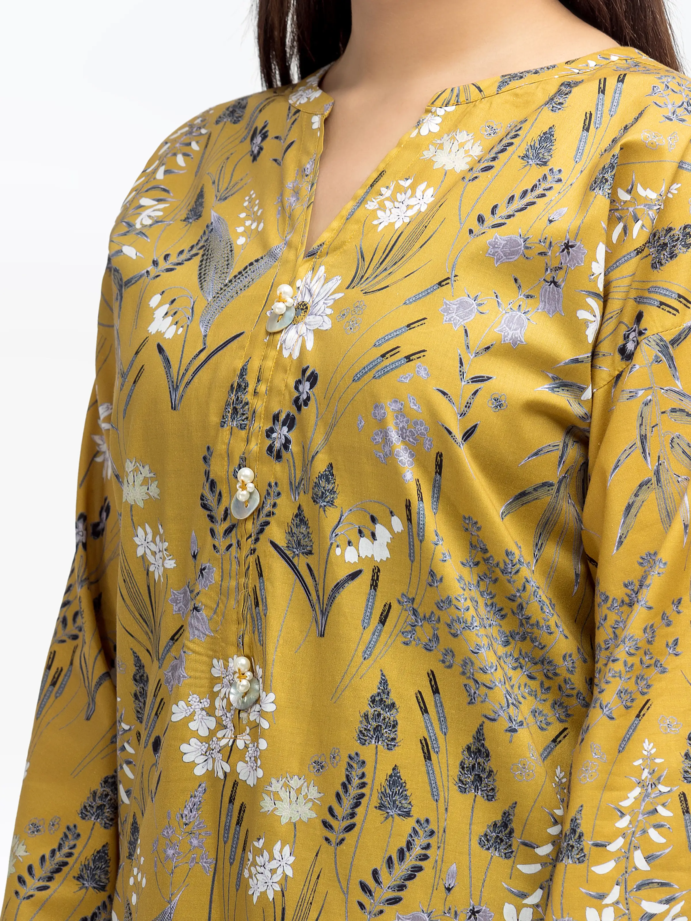 Printed Cambric Shirt Trouser - EWTKP5-81639ST - Image 3