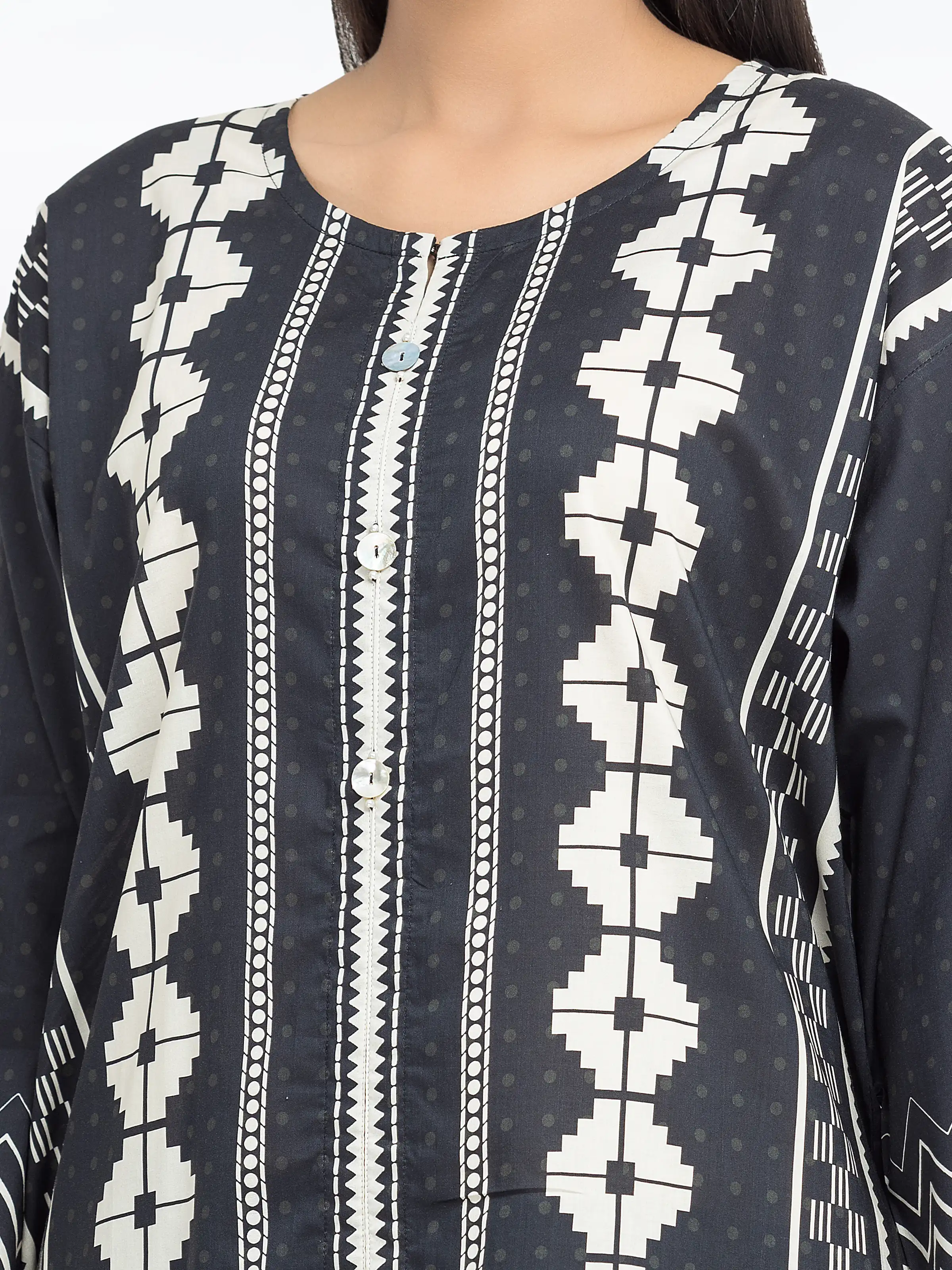 Printed Cambric Shirt Trouser - EWTKP5-81644ST - Image 4