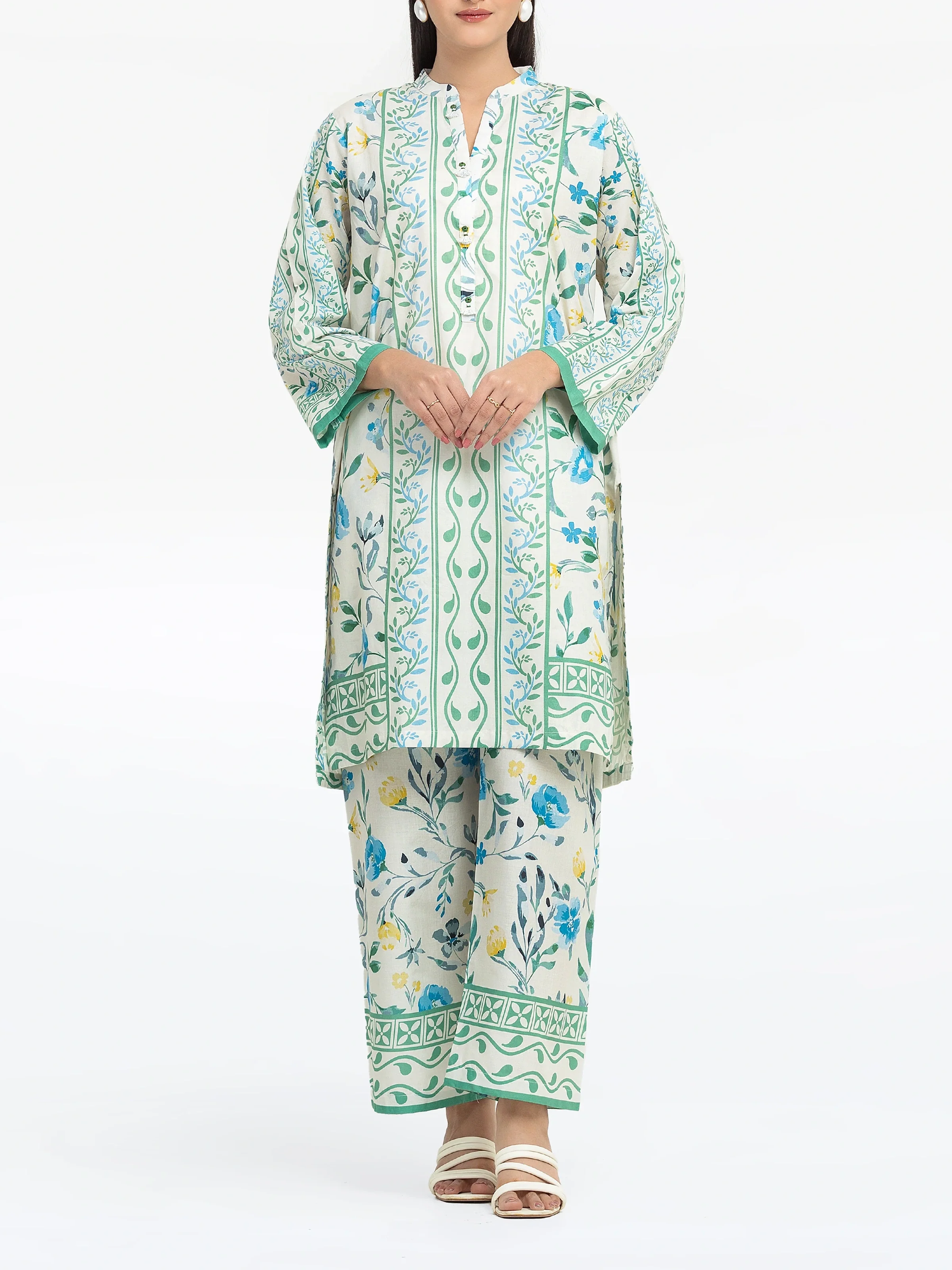 Printed Cambric Co-Ord Set - EWTKP5-81646ST