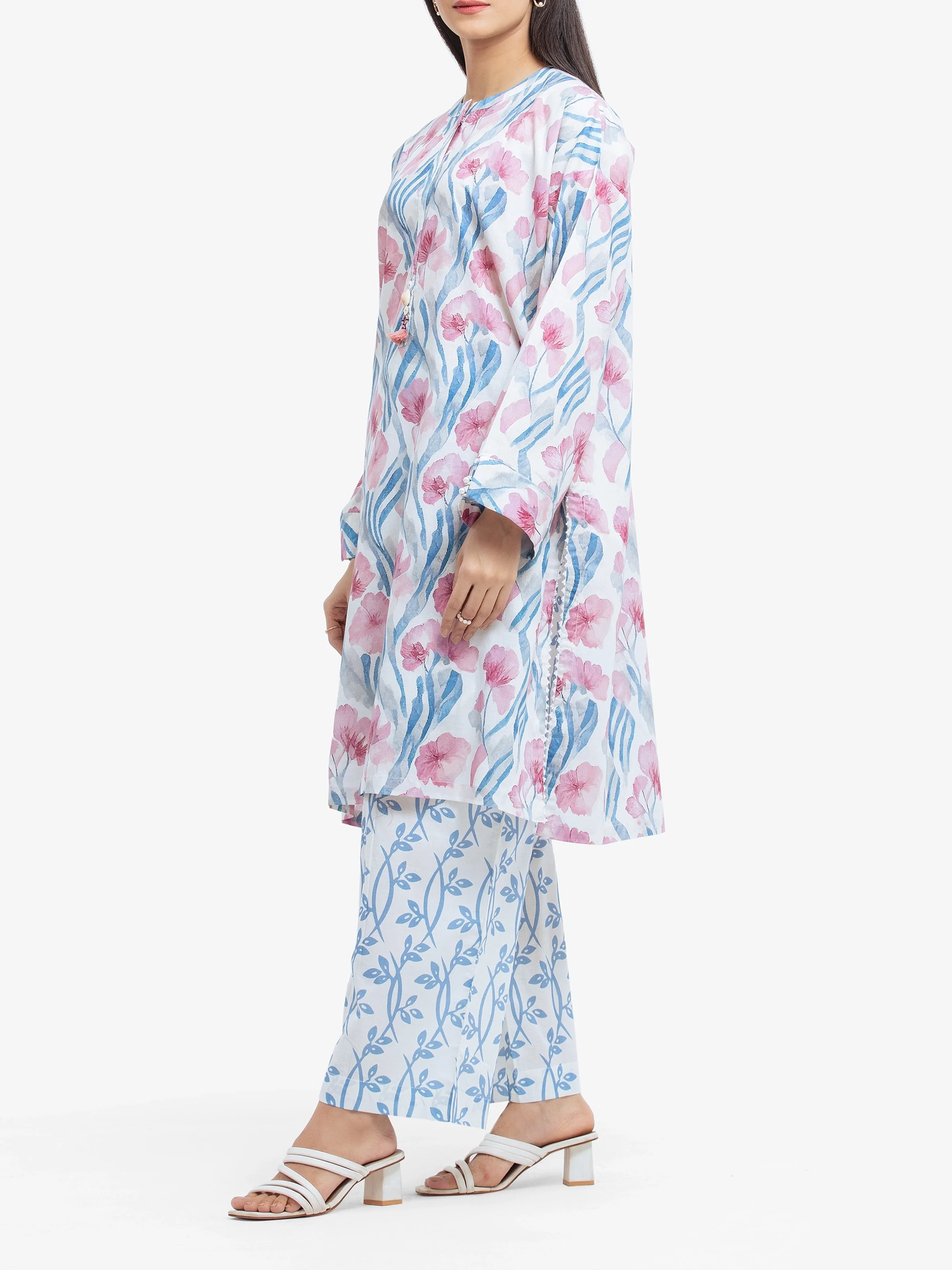 Printed Cambric Shirt Trouser - EWTKP5-81662ST - Image 4