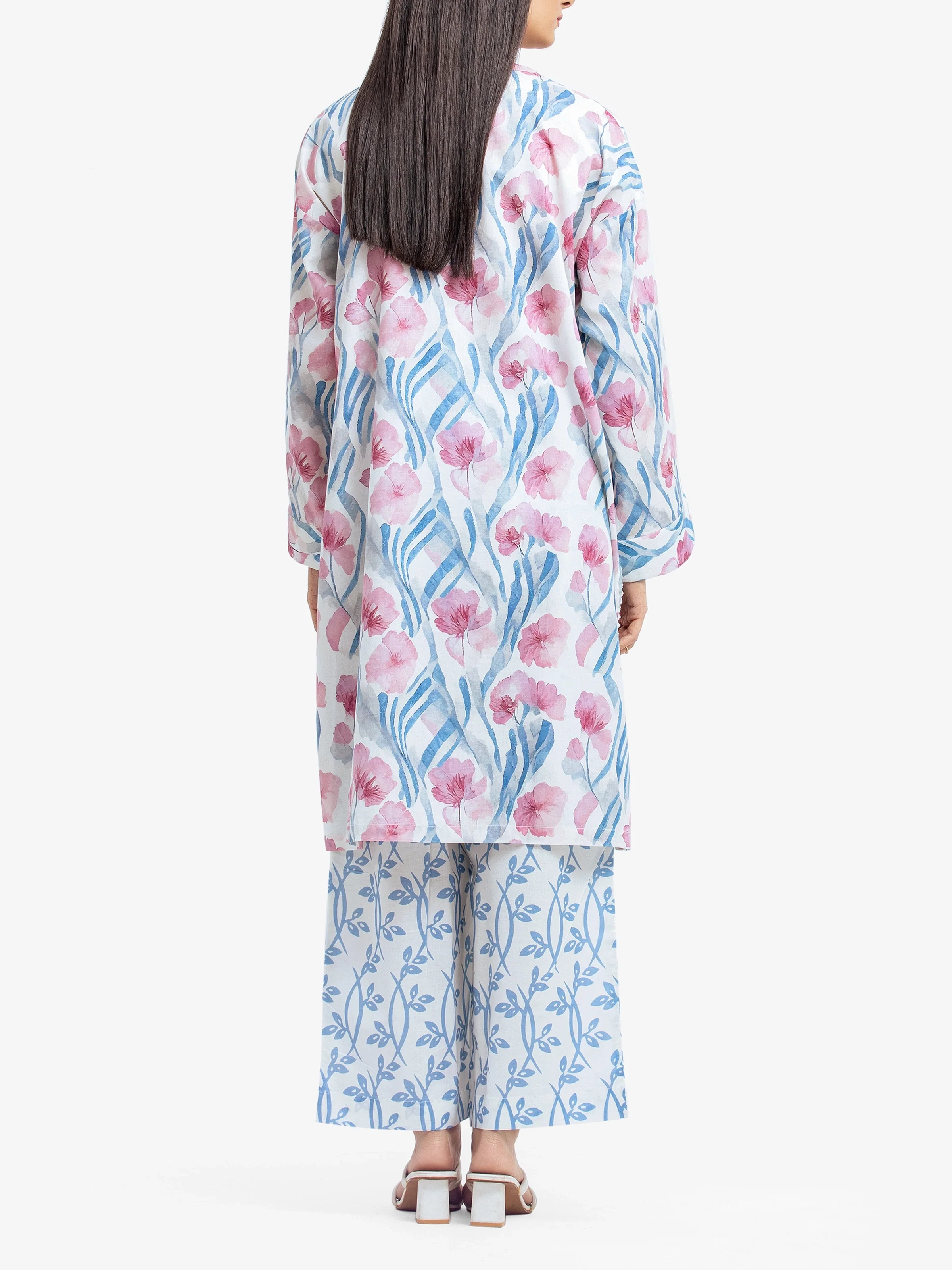 Printed Cambric Shirt Trouser - EWTKP5-81662ST - Image 5