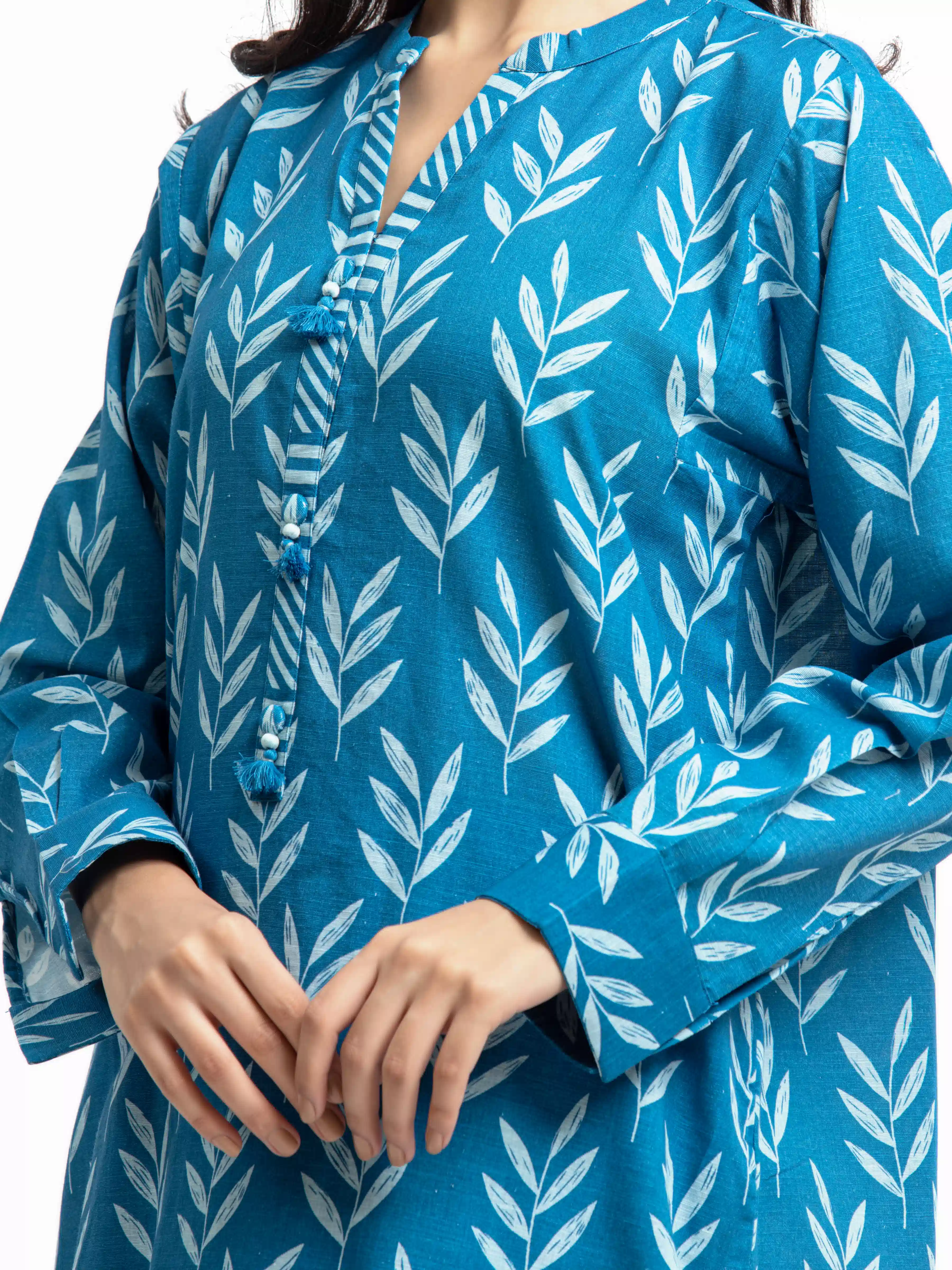 Printed Khaddar Shirt Trouser - EWTKP24-81391ST - Image 2